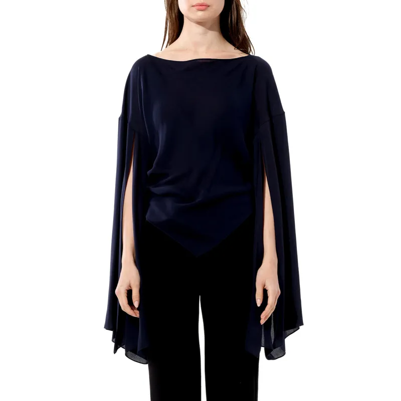 Georgette Top in Black sold by MARAIS
