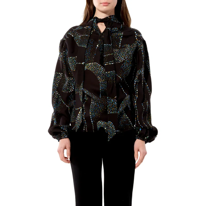 Crepe Shirt in Black made by Balenciaga