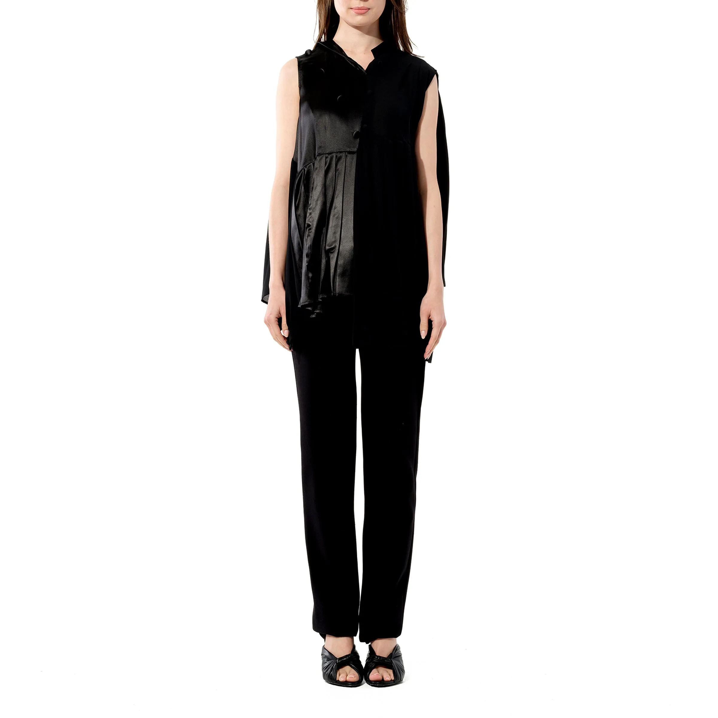 Georgette Top in Black sold by MARAIS product image thumbnail 4