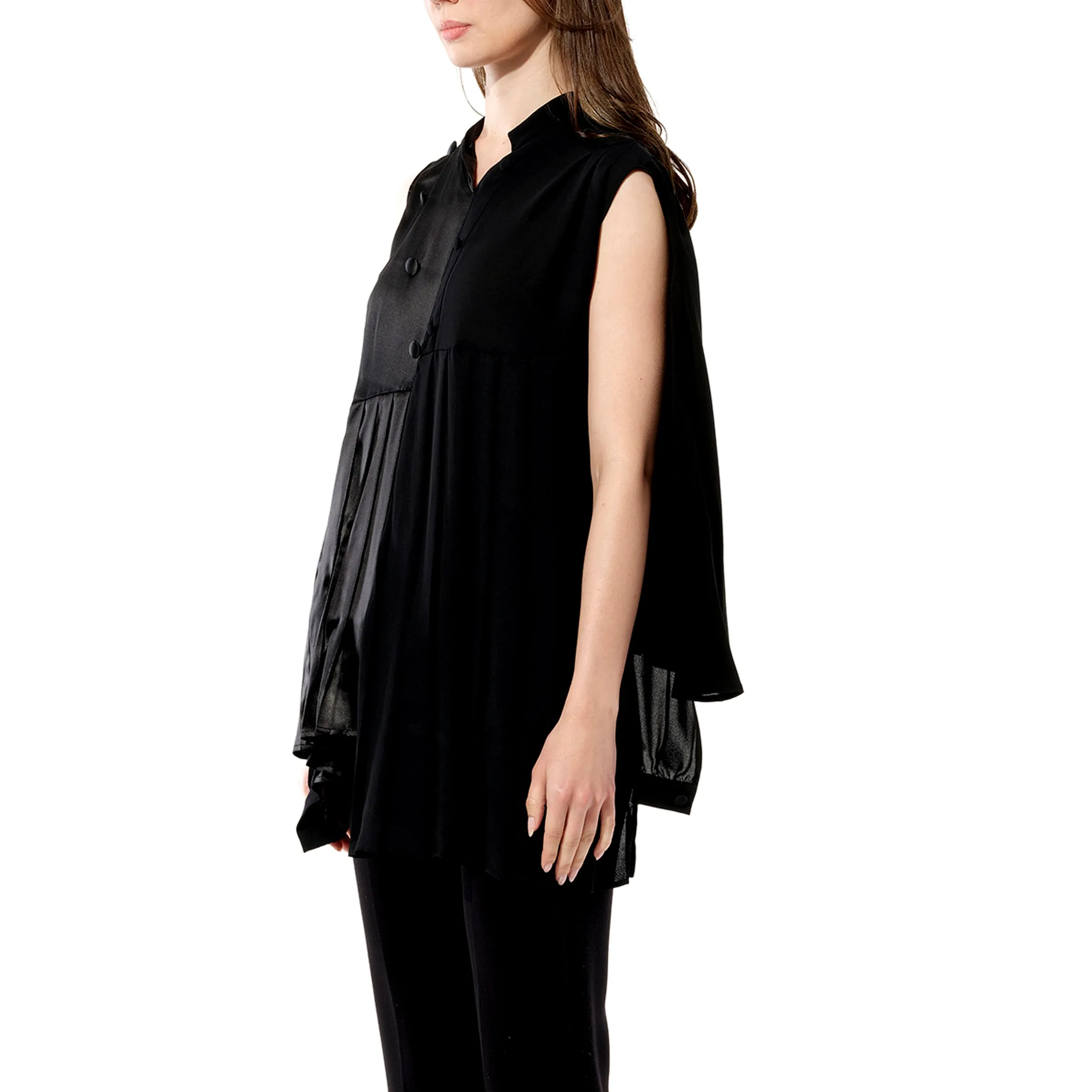 Georgette Top in Black sold by MARAIS product image thumbnail 5