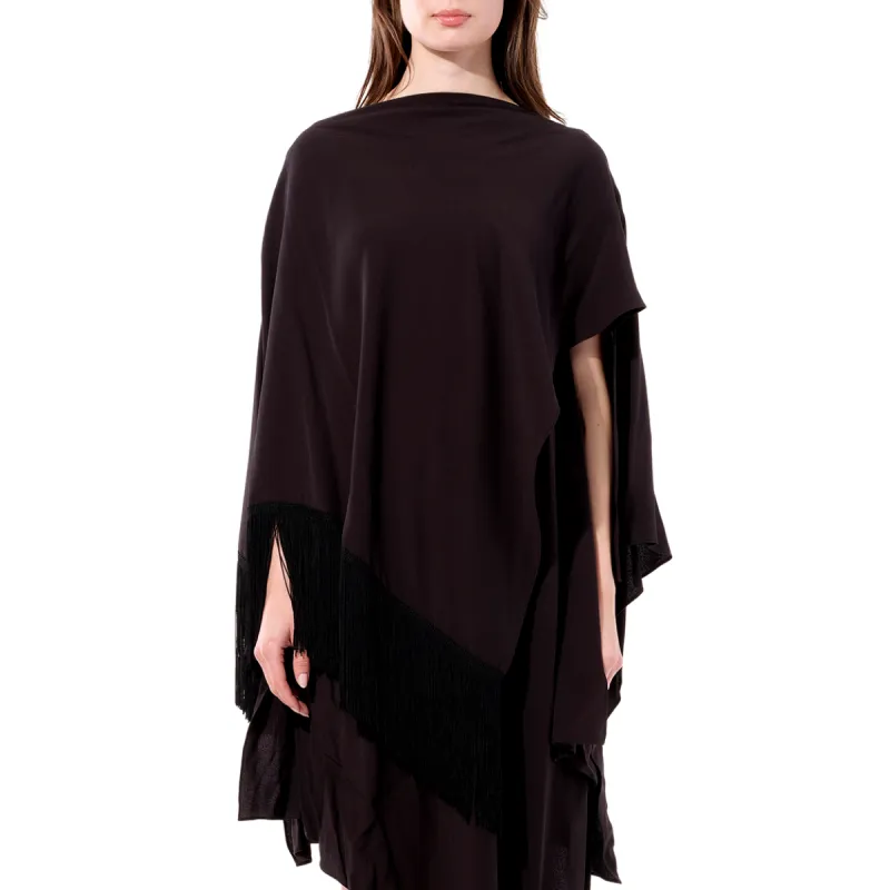 Crepe Dress in Black sold by MARAIS