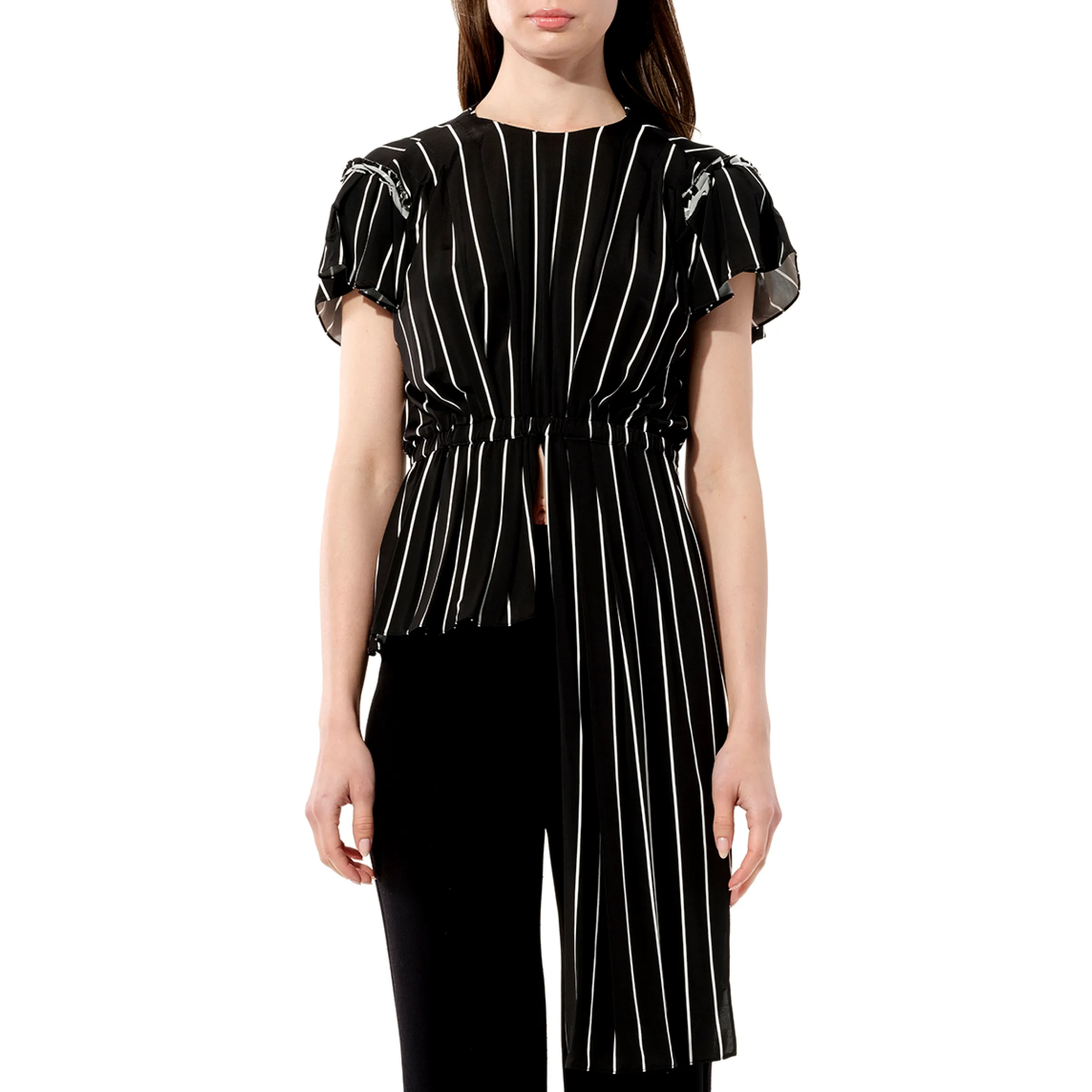 Tablier Top in Black sold by MARAIS