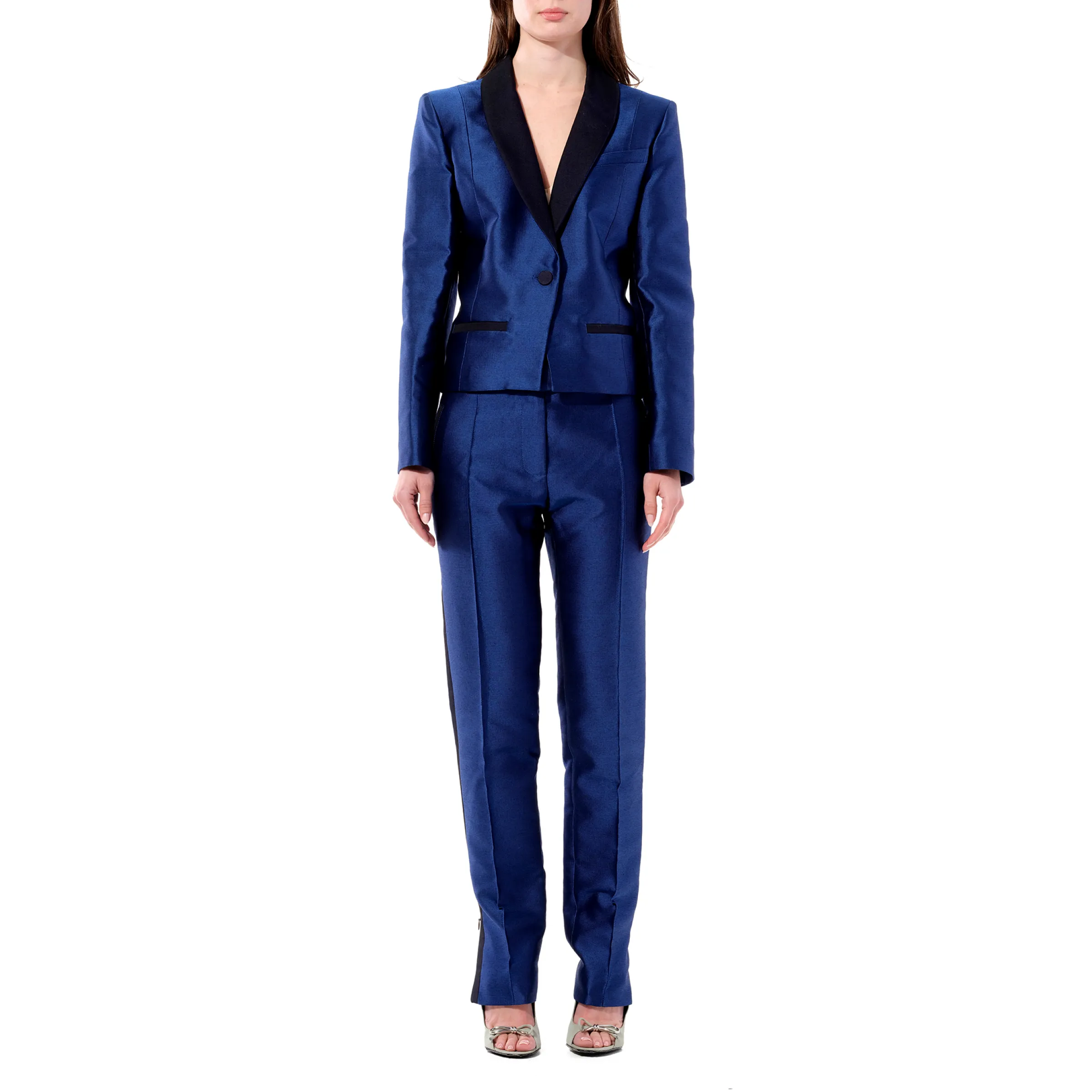 Casual Pants in Blue sold by MARAIS product image thumbnail 4