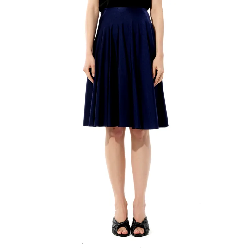 Spandex Skirt in Navy sold by MARAIS