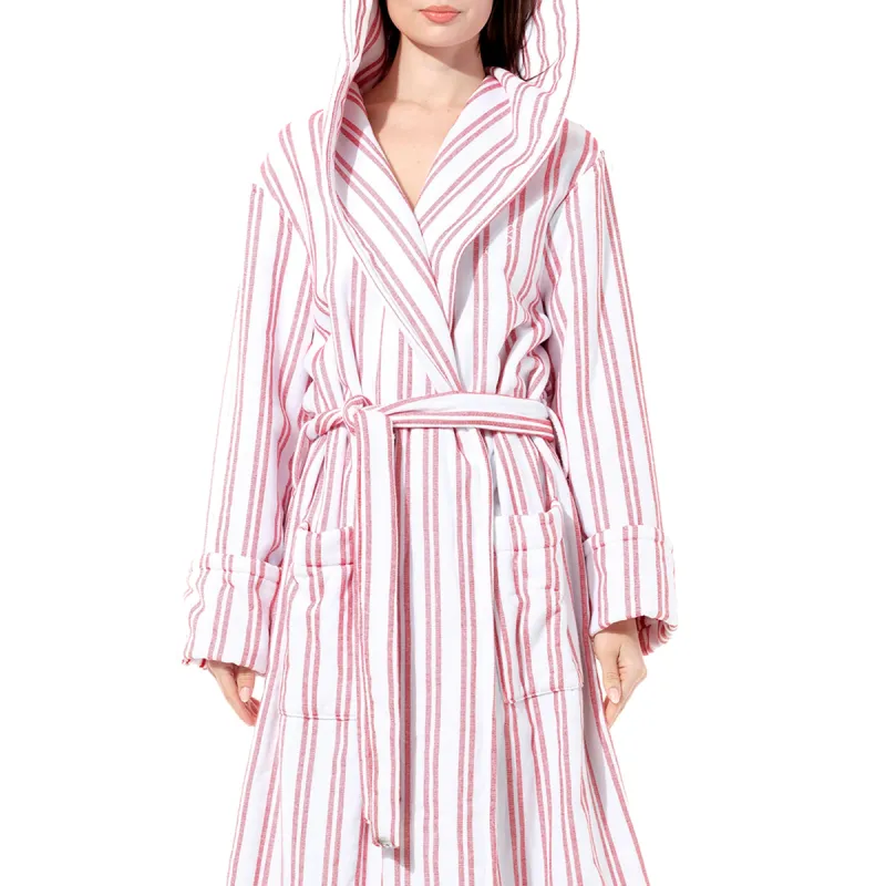 Double Stripe Hood in Red sold by MARAIS