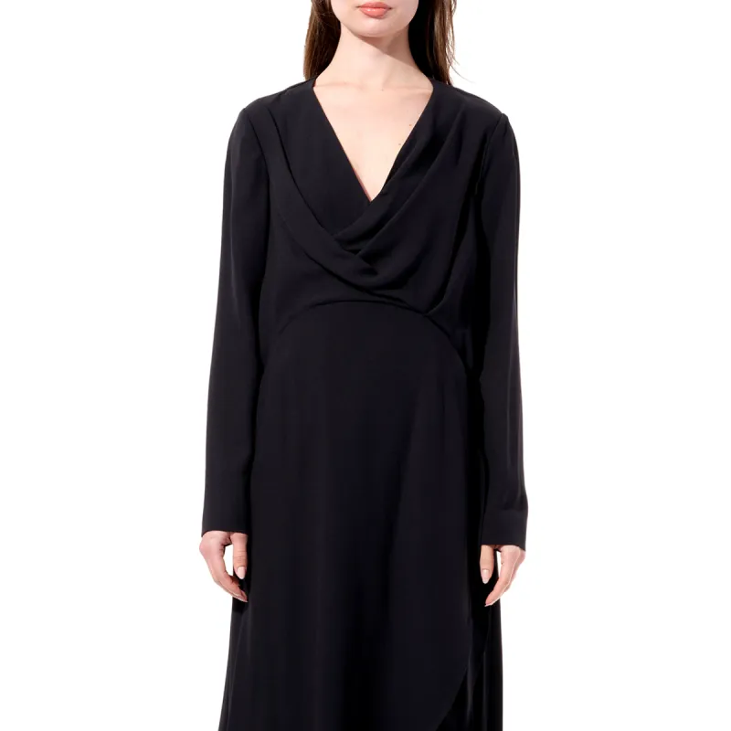 Breezy Long Sleeve Gown in Black sold by MARAIS