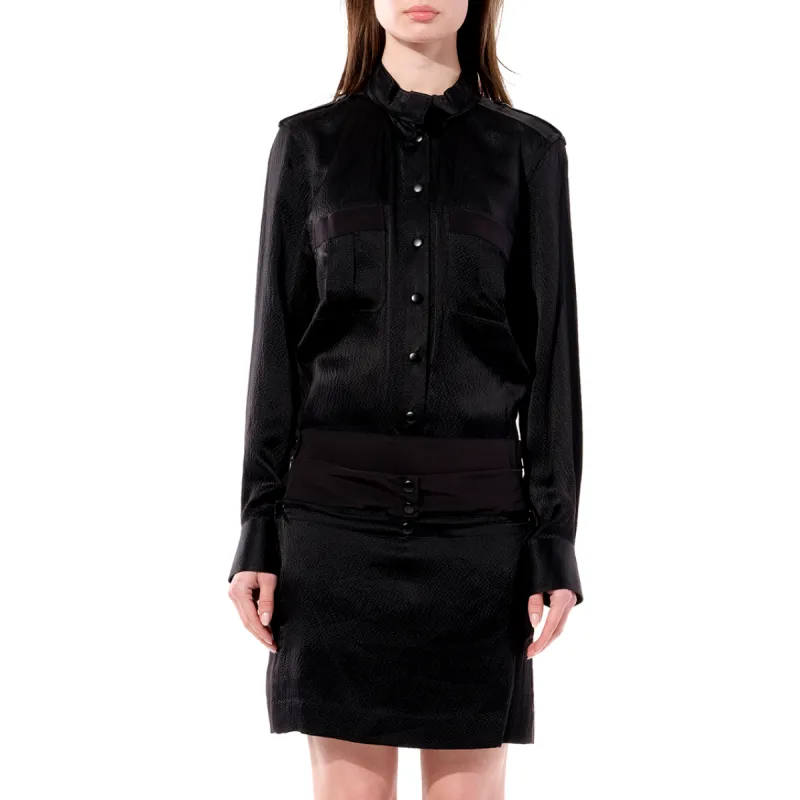 Silk Dress in Black made by Balenciaga