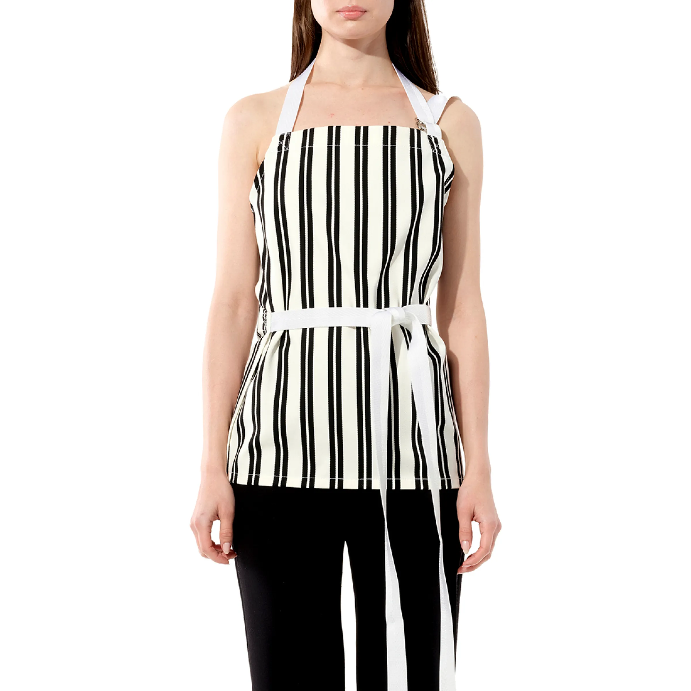 Chilien Top in Black/White sold by MARAIS