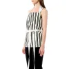 Chilien Top in Black/White sold by MARAIS