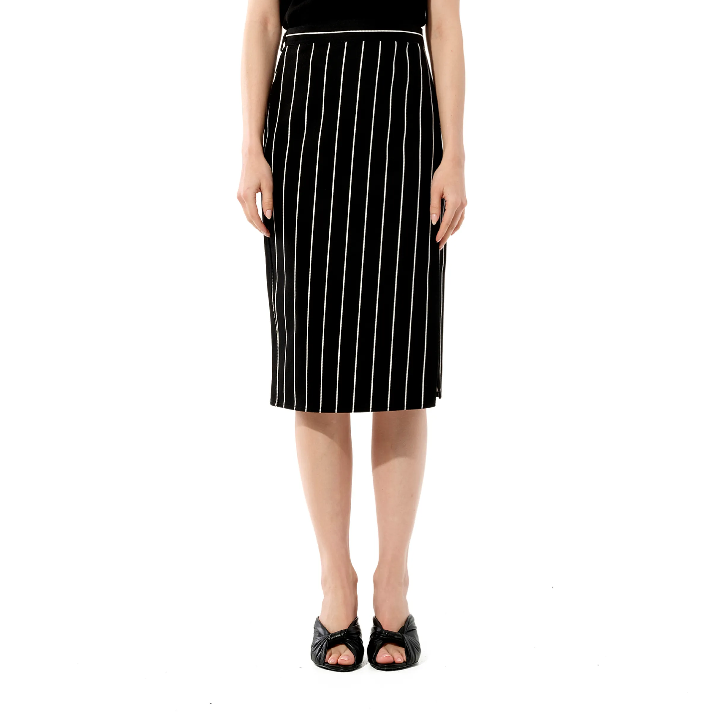 Tablier Skirt in Black sold by MARAIS