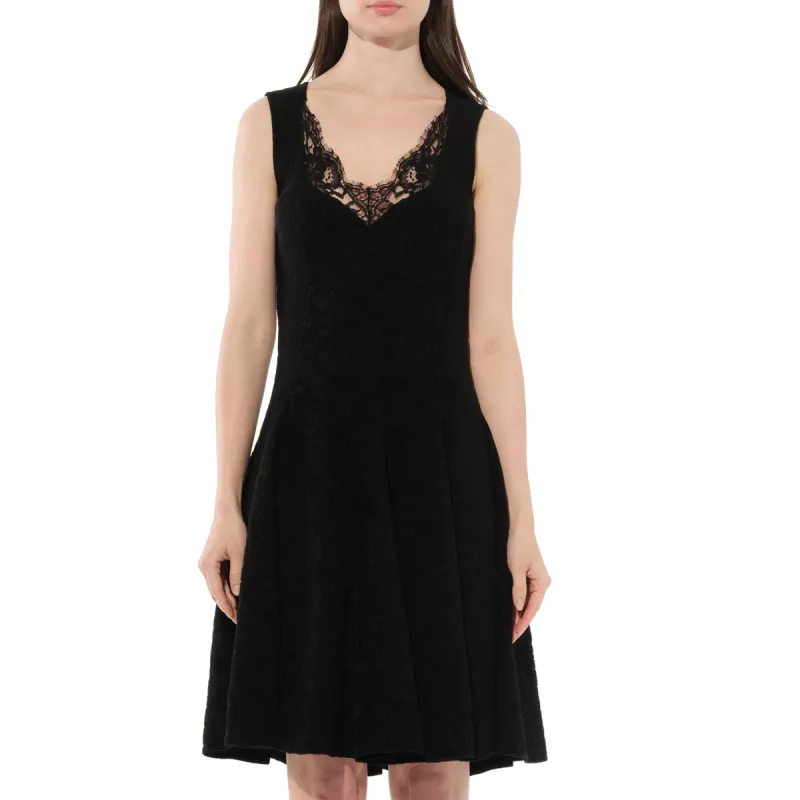 Lace Trim Flared Dress sold by MARAIS