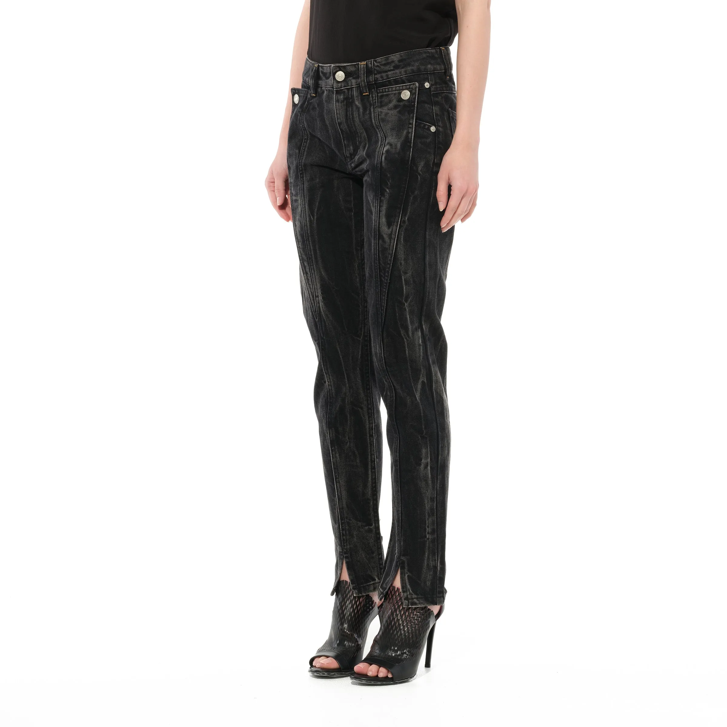 Slim Fit Jeans in Black sold by MARAIS product image thumbnail 5