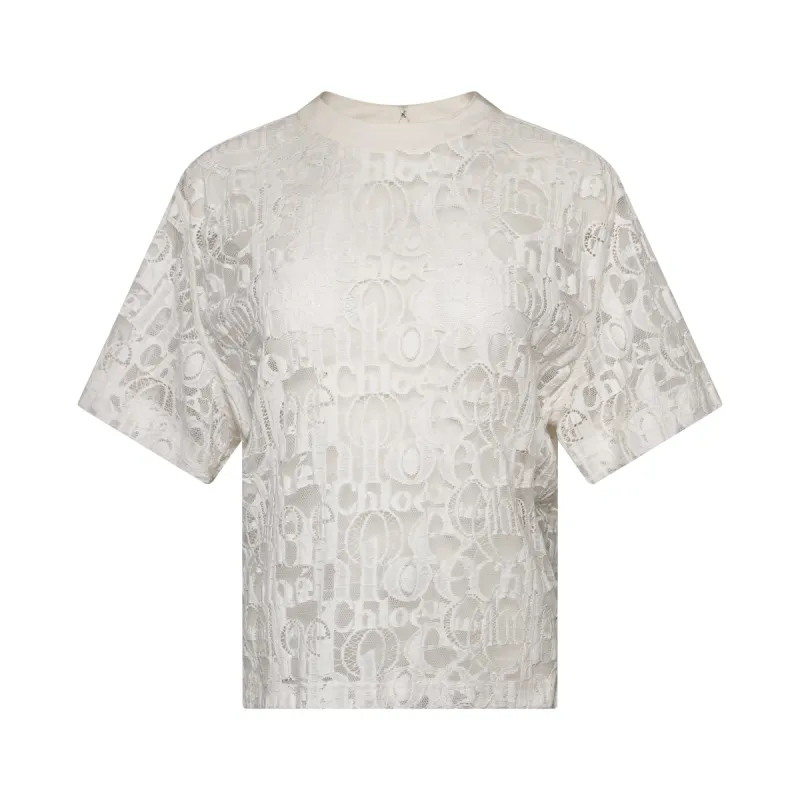 Lace Top in  Milk sold by MARAIS