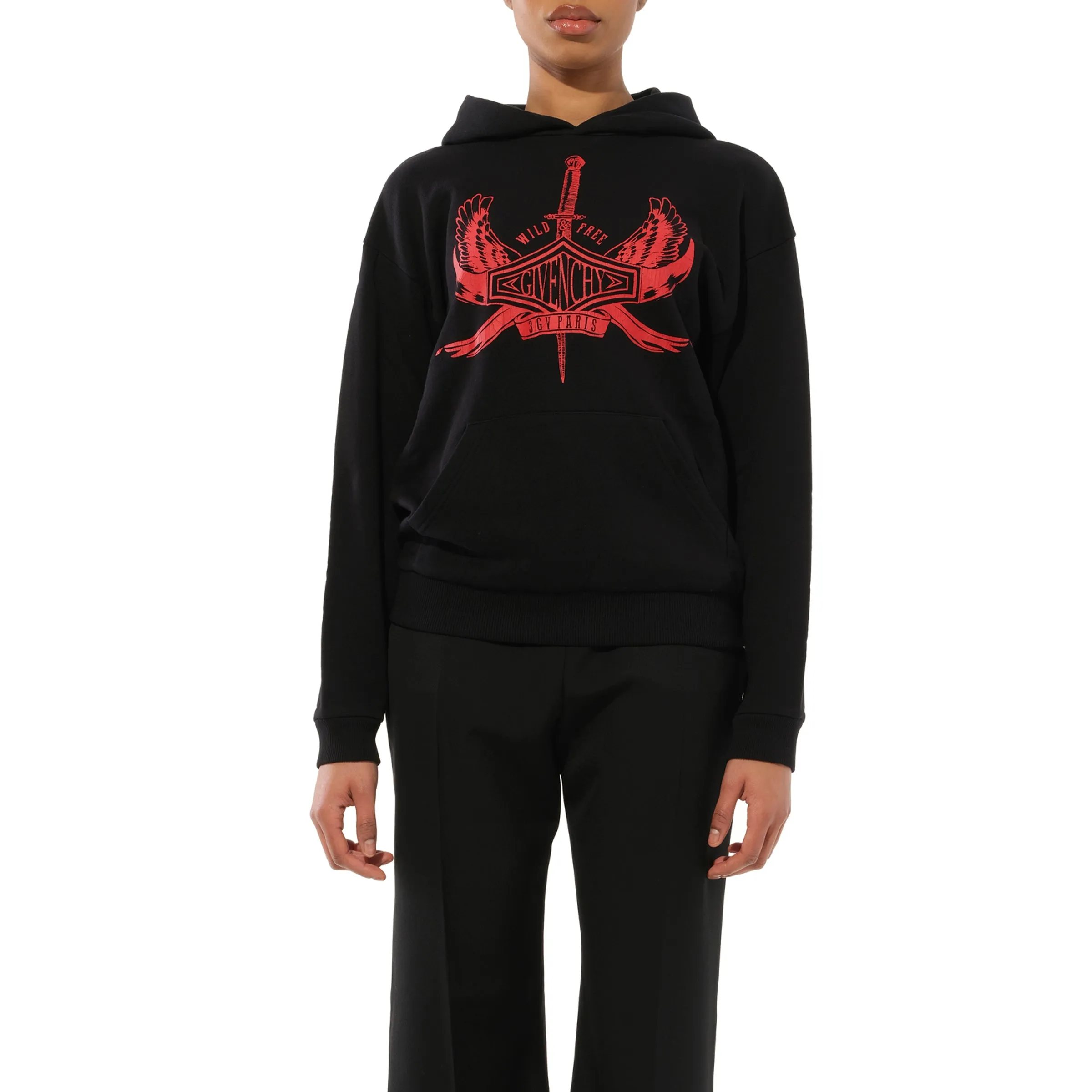 Taurus Hoodie in Black sold by MARAIS