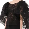Lace Puffy Cape Corset in Black sold by MARAIS