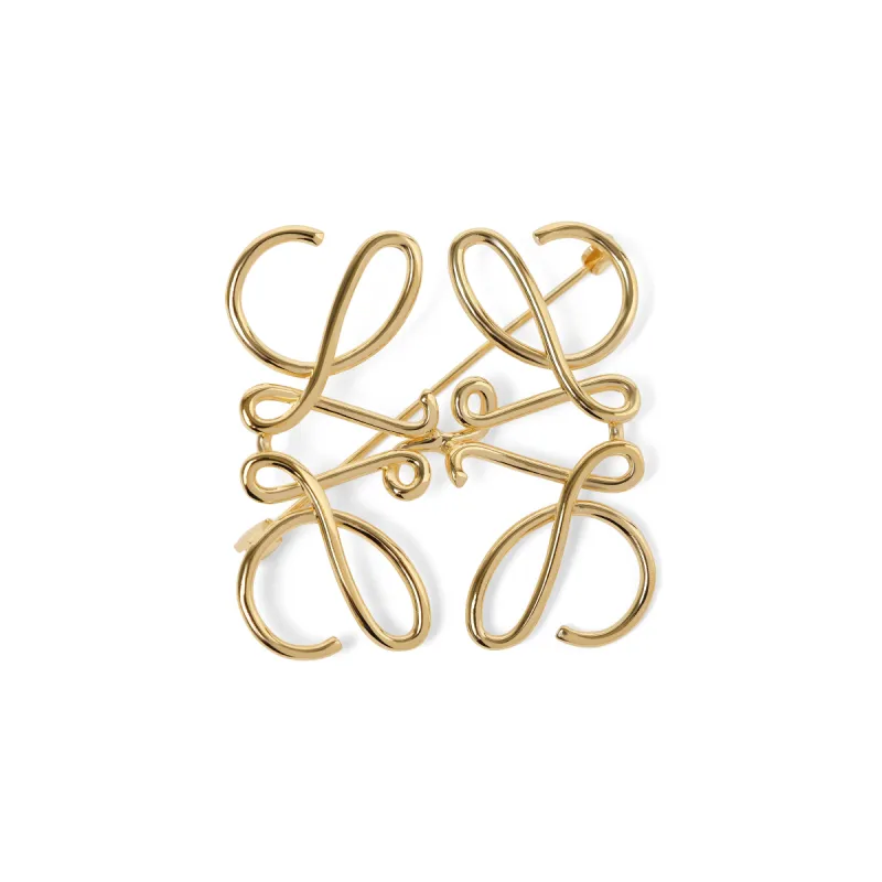 Anagram Brooch in Gold sold by MARAIS