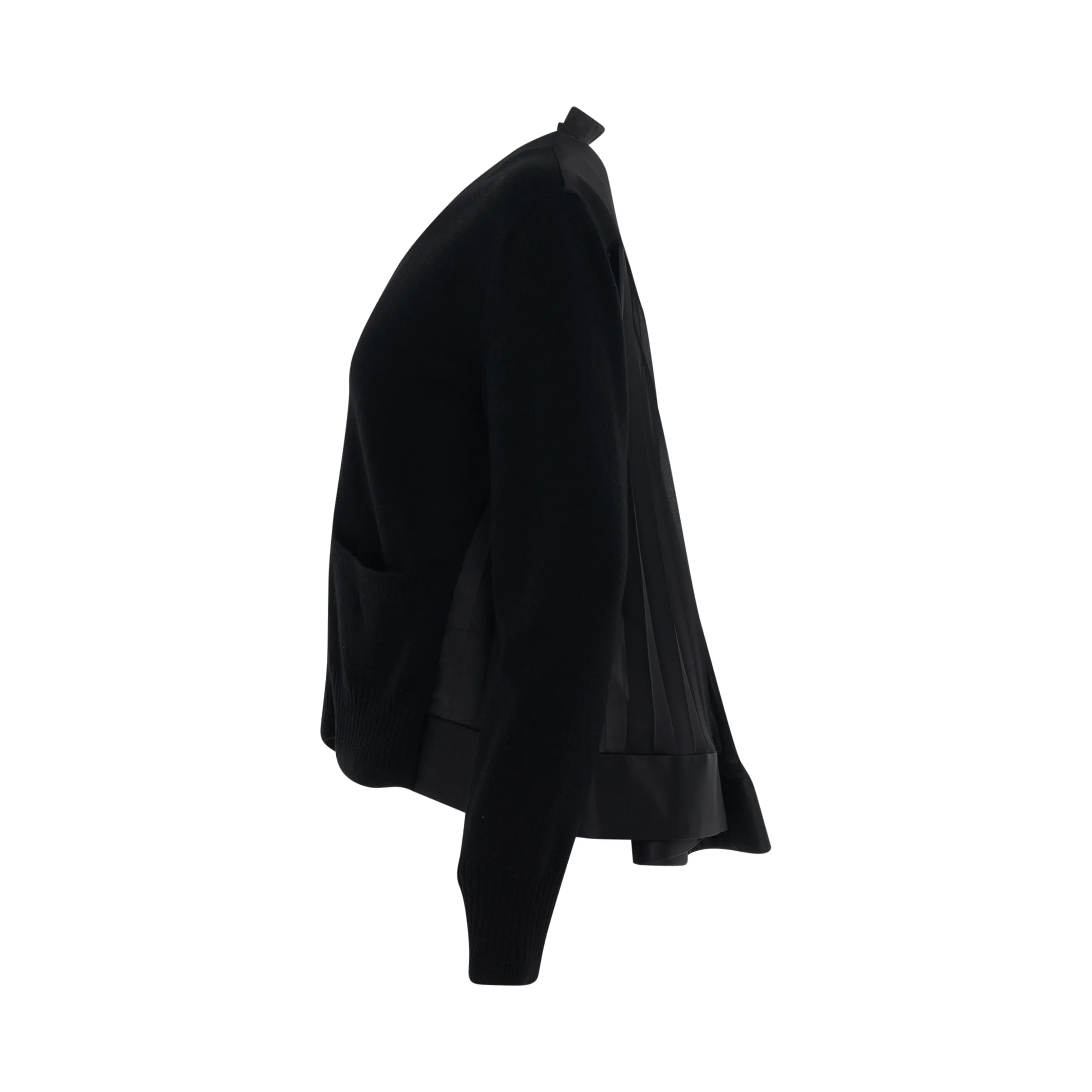 Wool Knit Cardigan in Black sold by MARAIS product image thumbnail 3