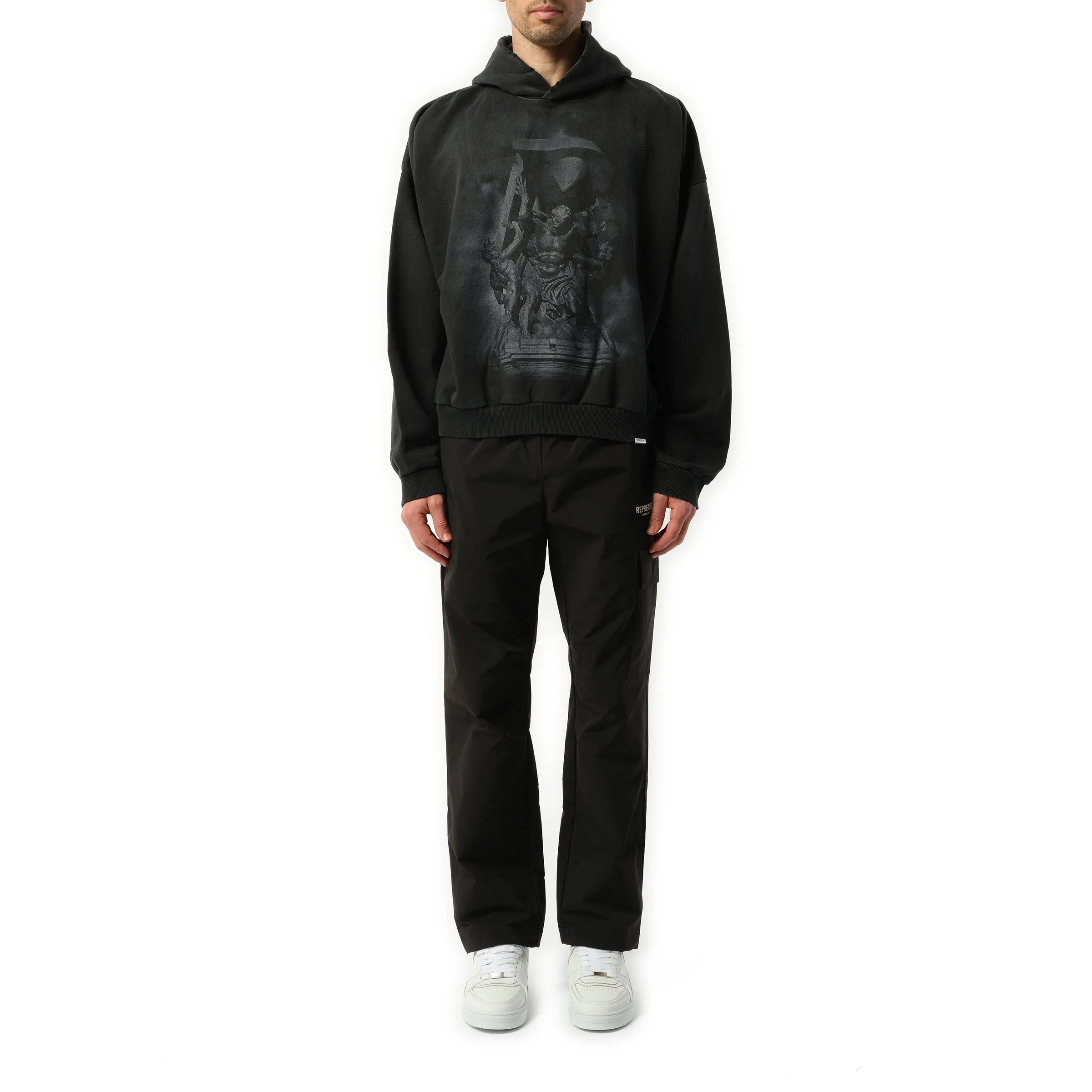 Atlas Hoodie in Stained Black sold by MARAIS product image thumbnail 4