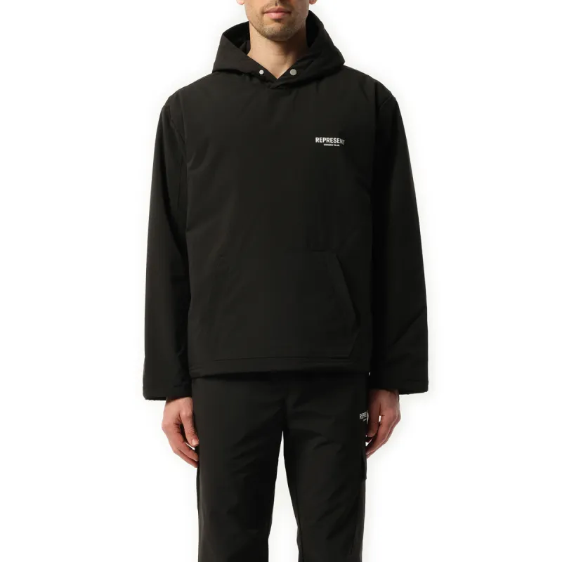 Owners Club Hooded Pullover in Black sold by MARAIS