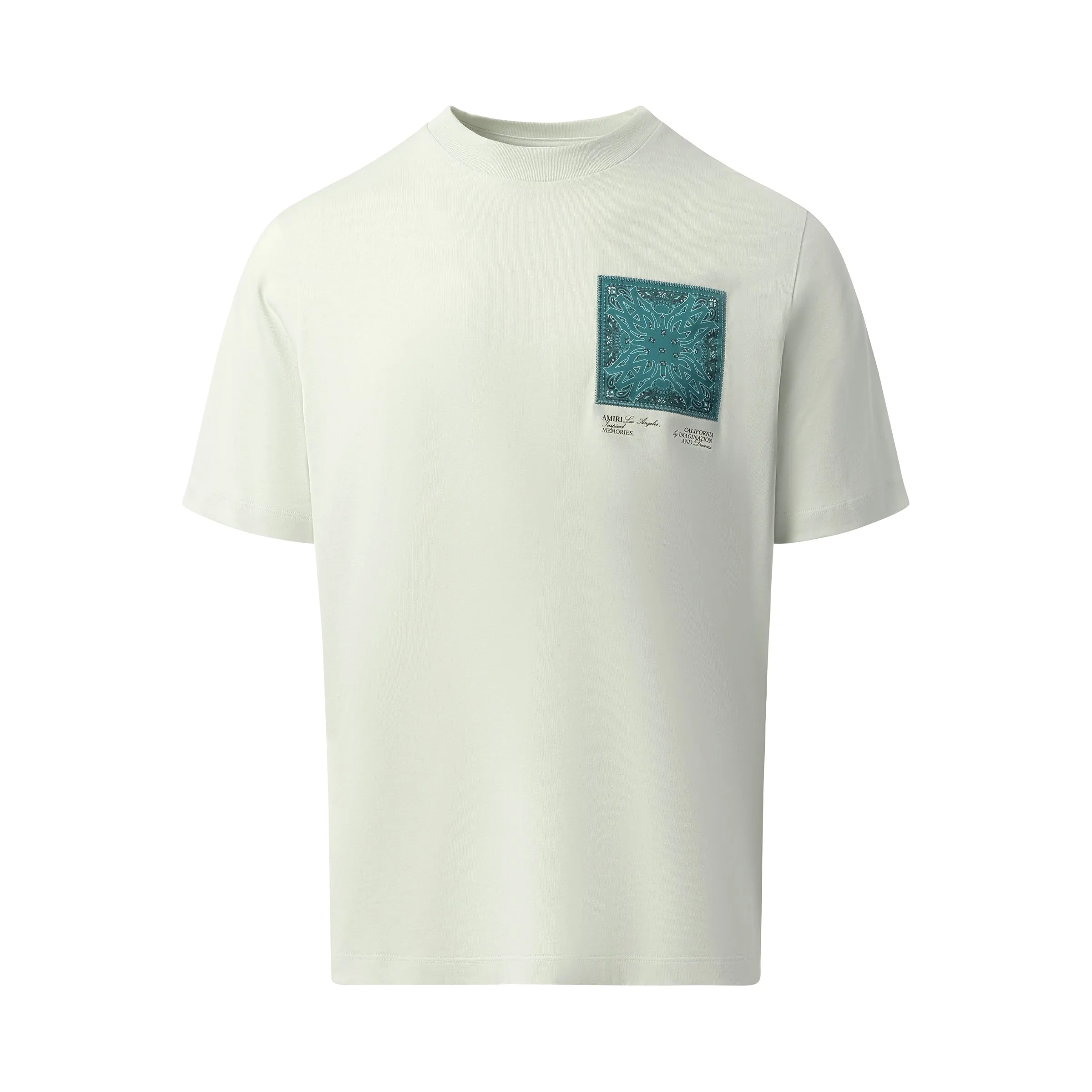 MA Bandana Silk Applique T-Shirt in Ice sold by MARAIS product image thumbnail 2