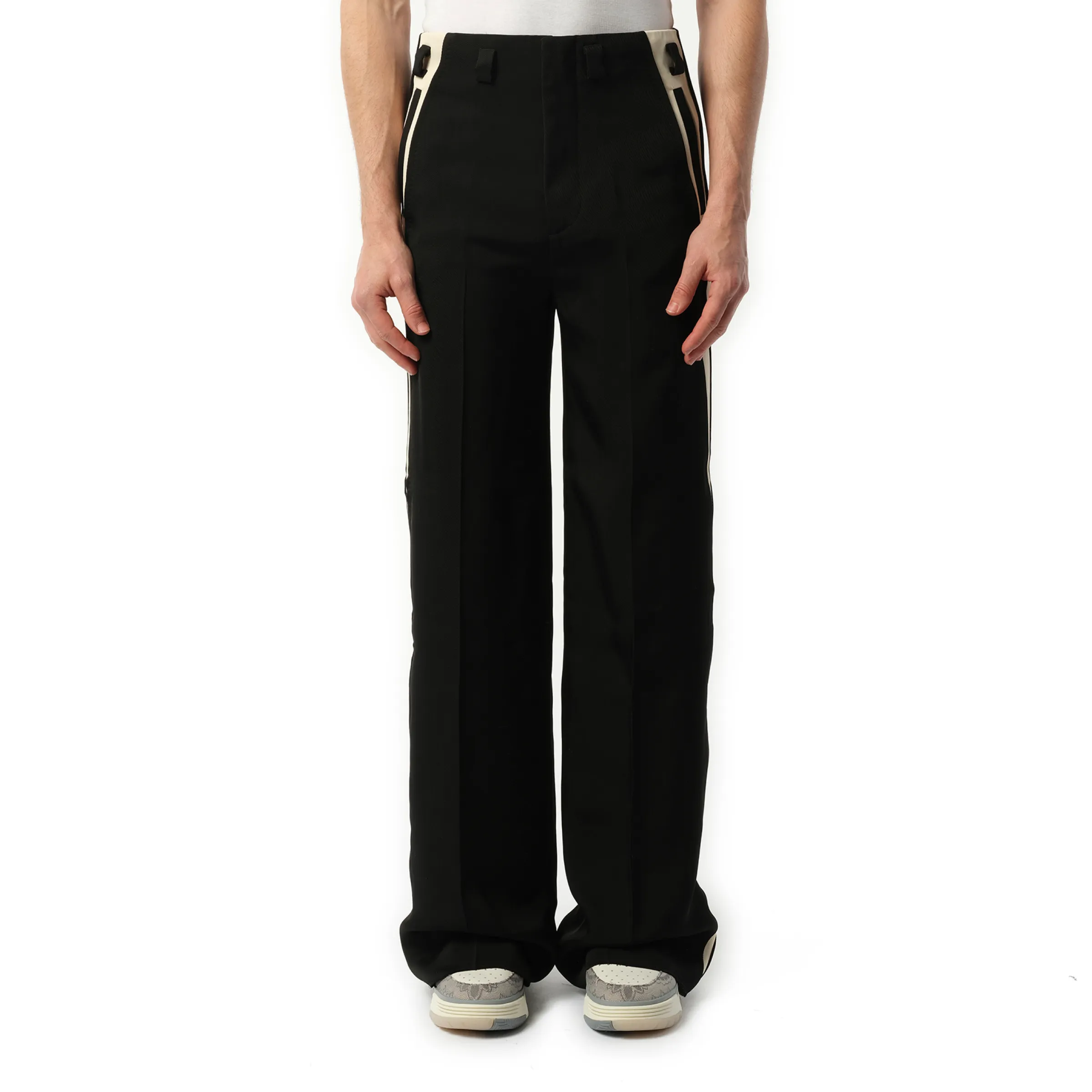 Twill Hollywood Trousers in Black sold by MARAIS