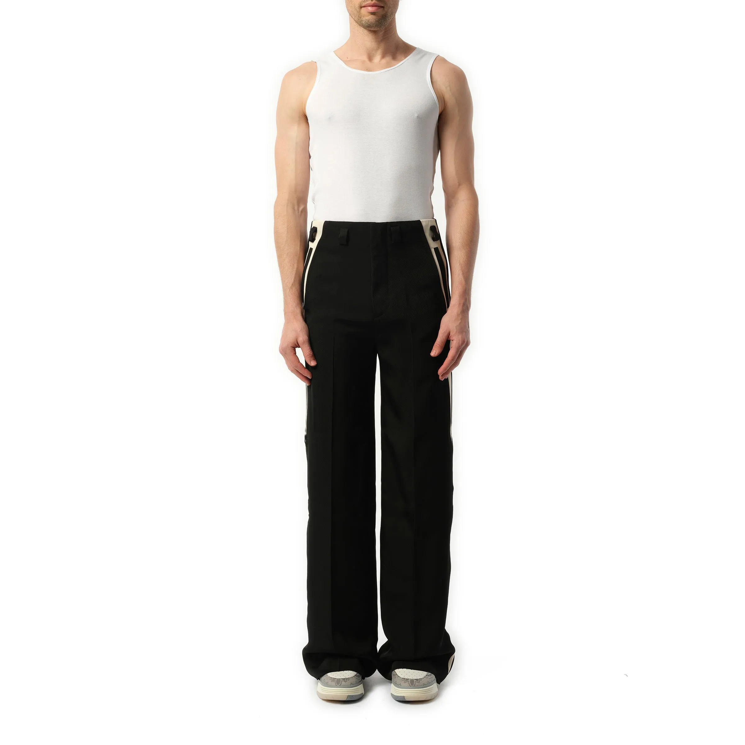 Twill Hollywood Trousers in Black sold by MARAIS product image thumbnail 4