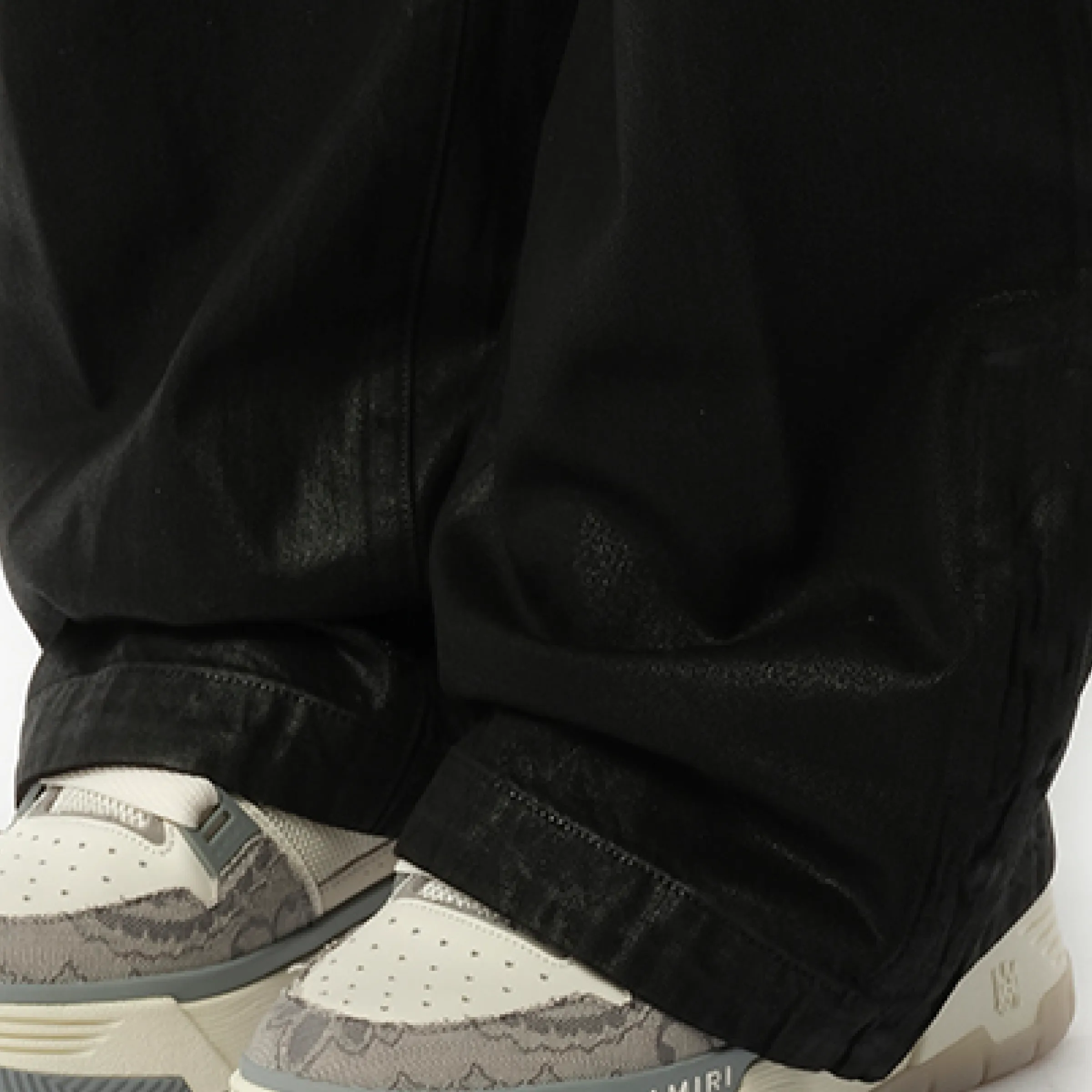 Wax M65 Baggy Cargo Pants in Black OD sold by MARAIS product image thumbnail 3