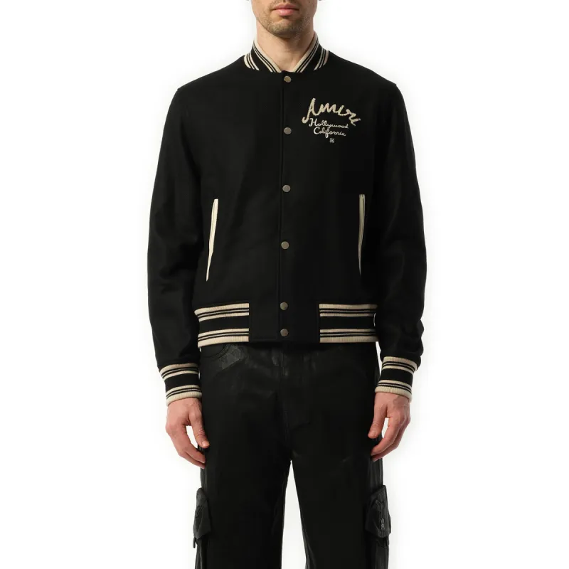 Amiri Hollywood Bomber Jacket in Black sold by MARAIS