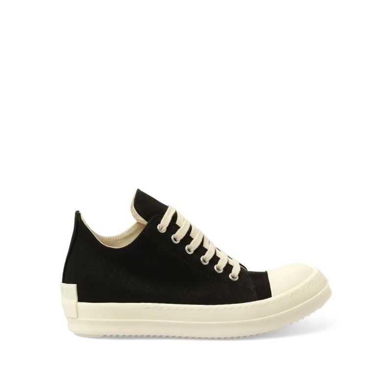 Denim Low Sneaks in Black/Milk sold by MARAIS