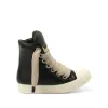 Jumbo Laced Padded High Sneaks in Black/Milk sold by MARAIS
