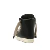 Jumbo Laced Padded High Sneaks in Black/Milk sold by MARAIS