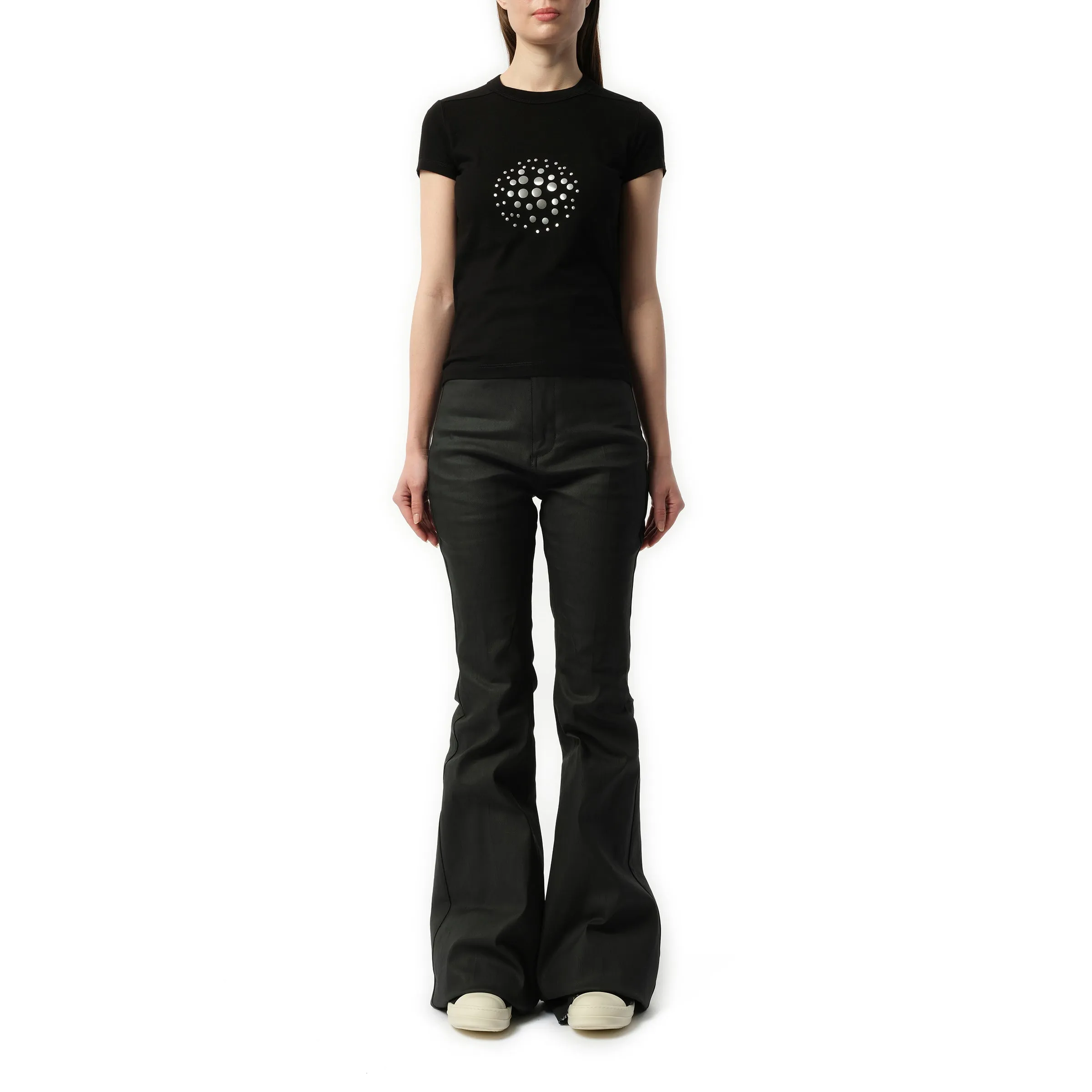 Cropped Orb Level T-Shirt in Black sold by MARAIS product image thumbnail 4