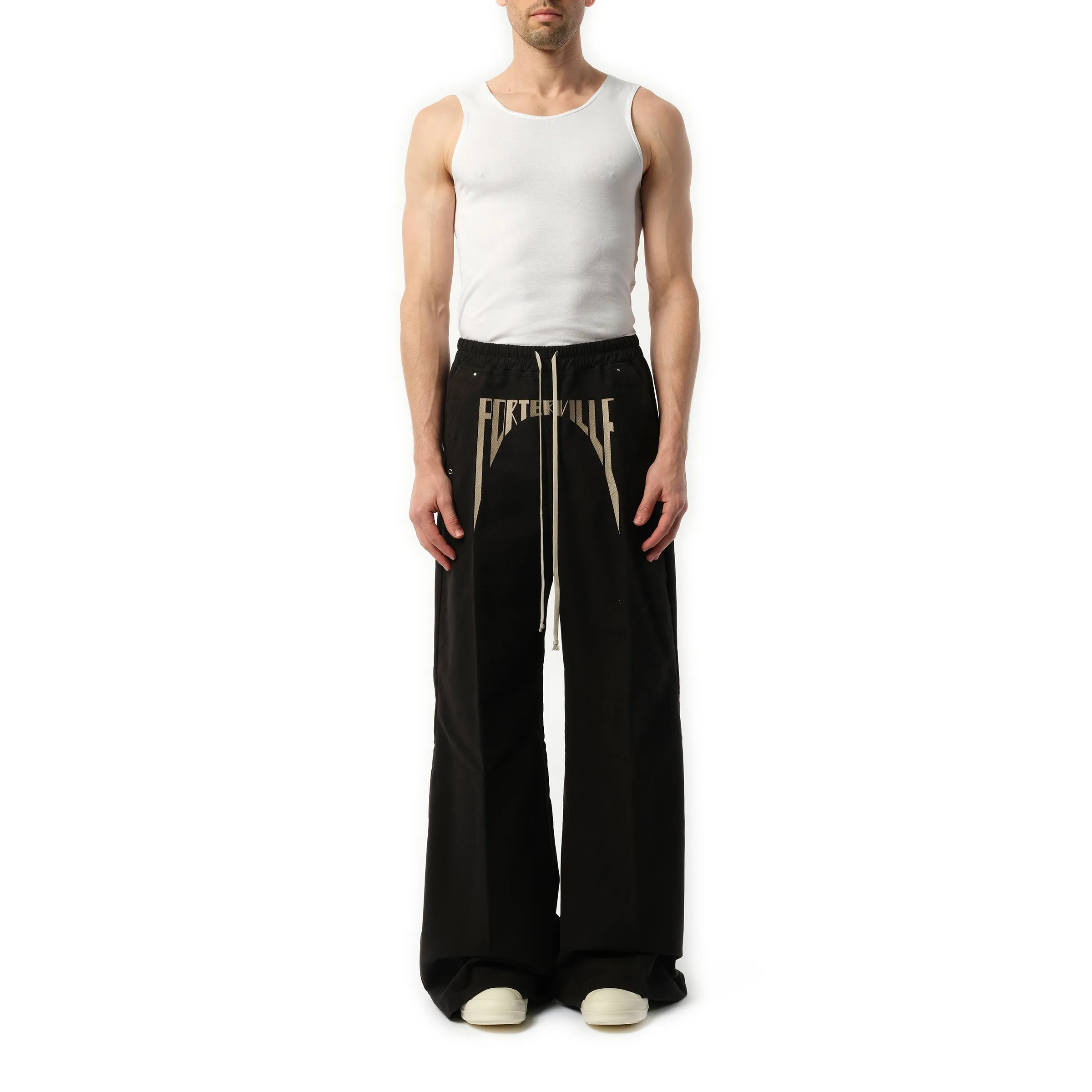 Porterville Wide Bela Pants in Black/Pearl sold by MARAIS product image thumbnail 4