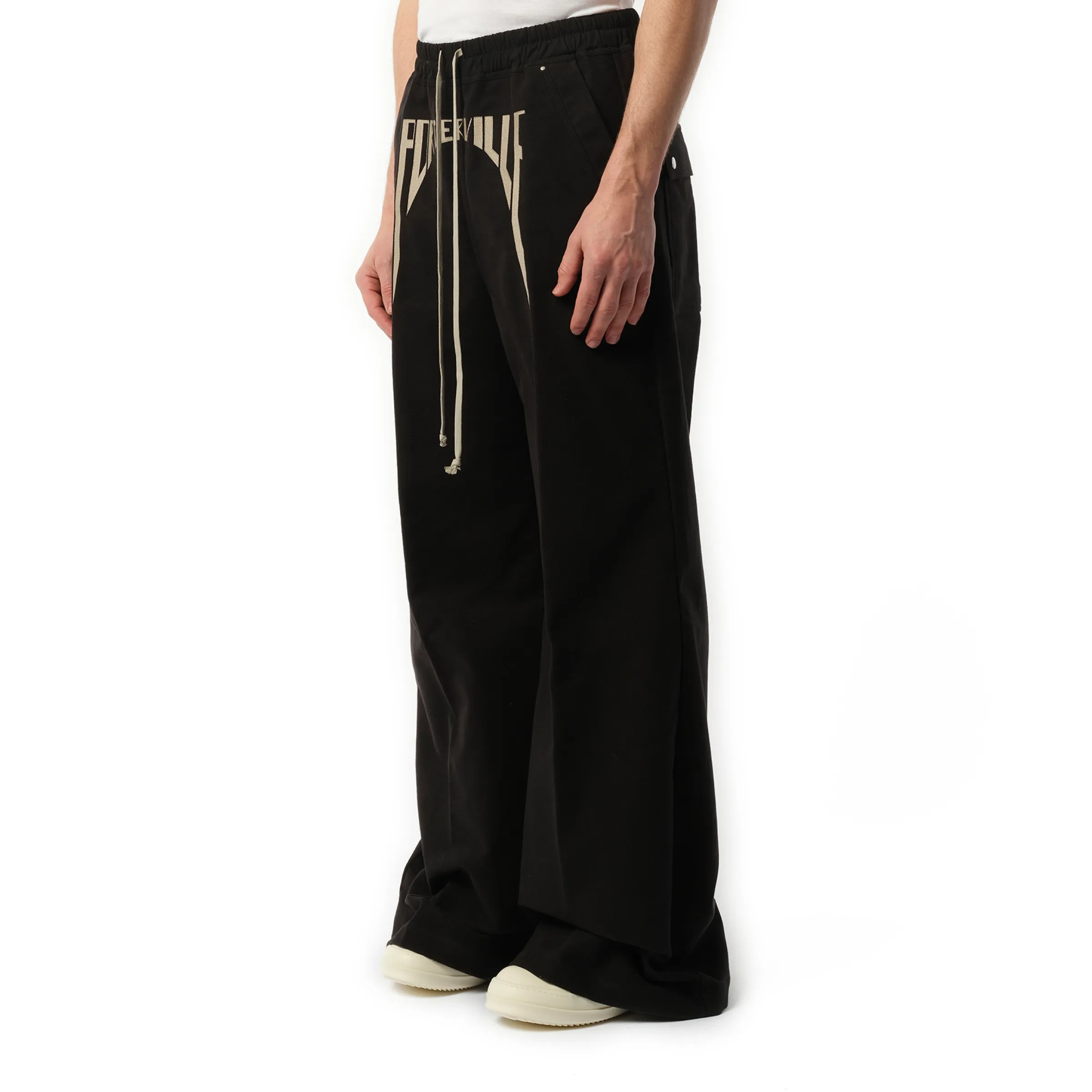 Porterville Wide Bela Pants in Black/Pearl sold by MARAIS product image thumbnail 5