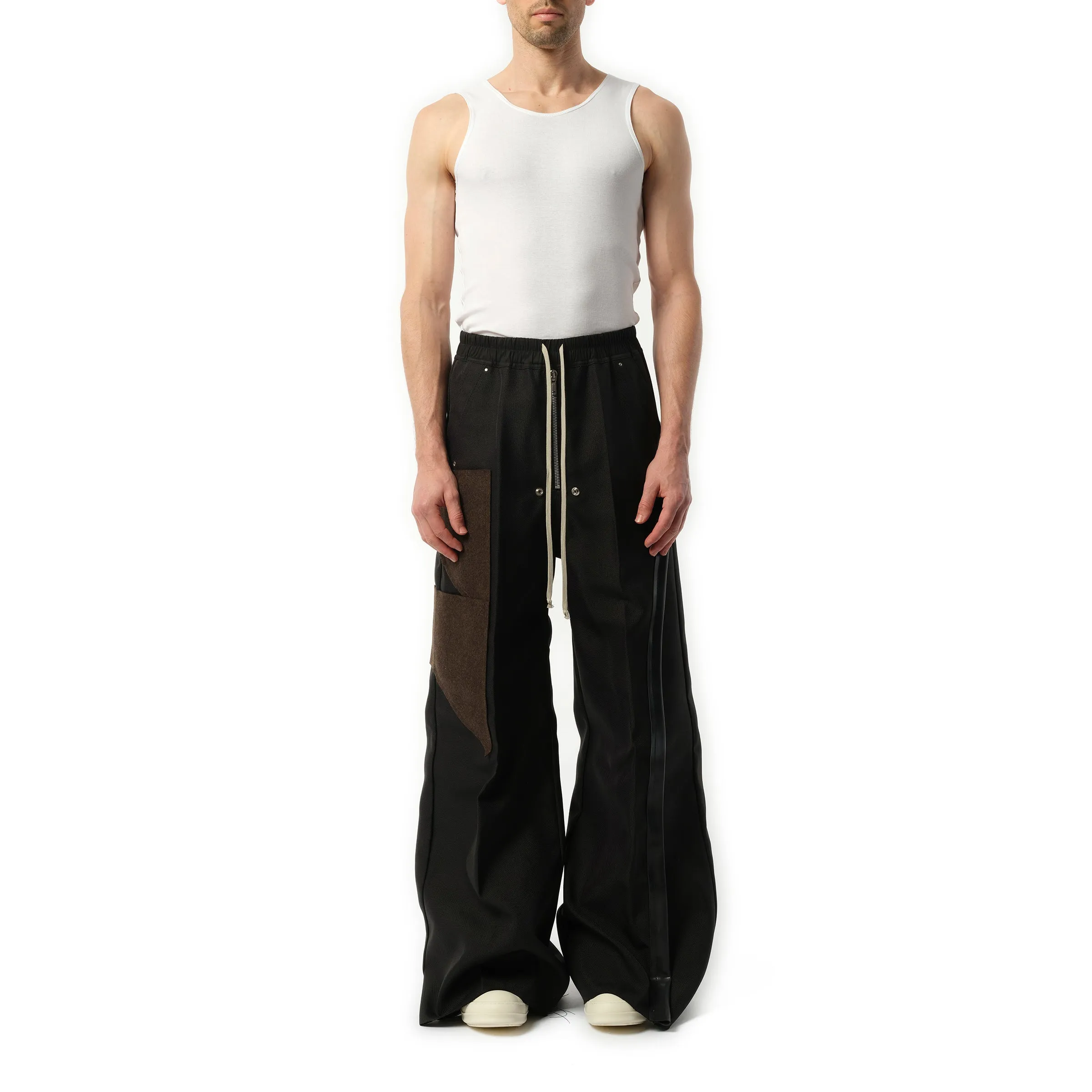 Wide Bela Pants in Black/Brown sold by MARAIS product image thumbnail 4