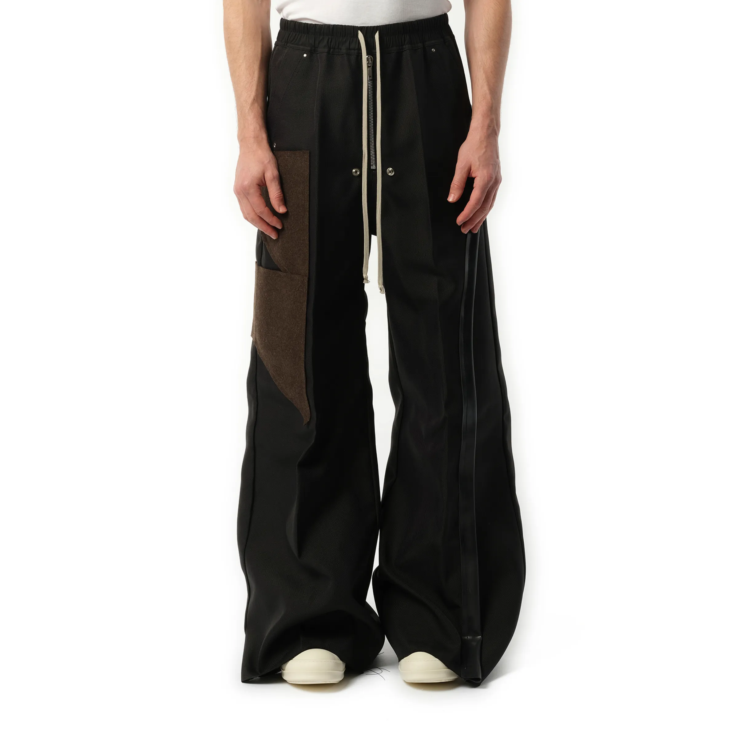 Wide Bela Pants in Black/Brown sold by MARAIS