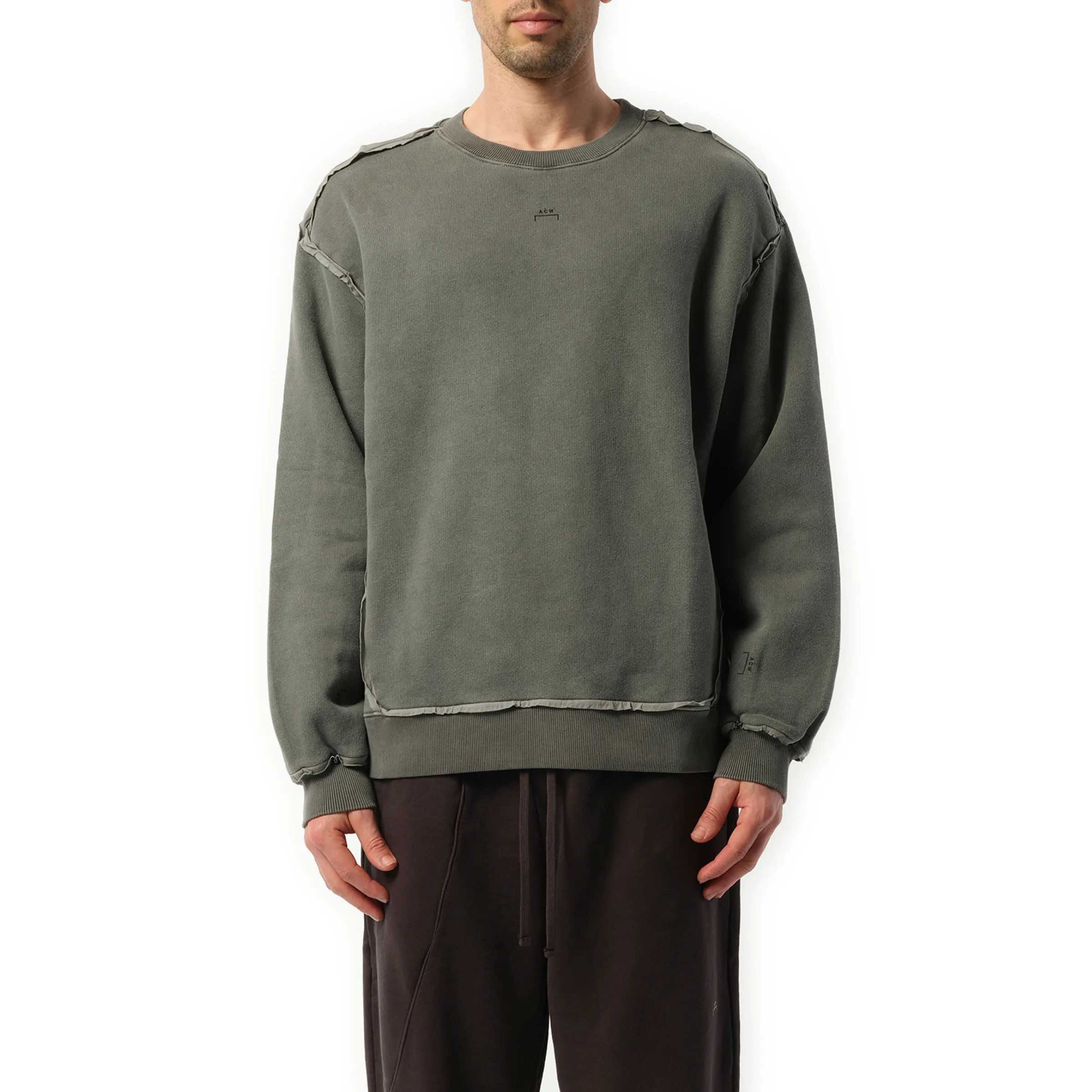 Facade Crewneck Sweater in Black sold by MARAIS