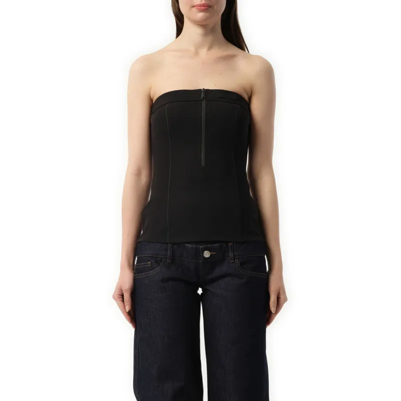Bustier Openback Top in Black sold by MARAIS