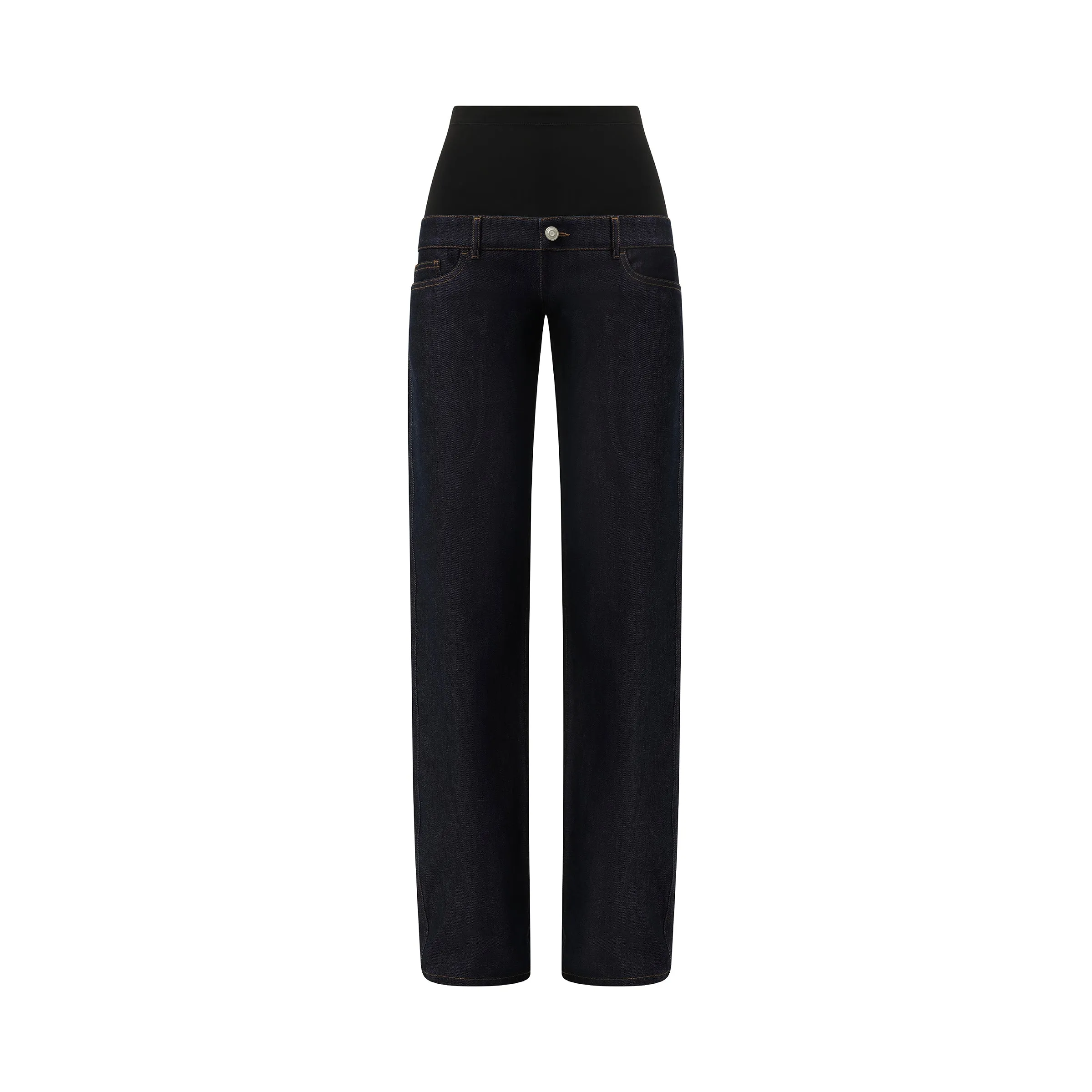 Jersey Hybrid Denim Trouser in Blue Raw sold by MARAIS product image thumbnail 2