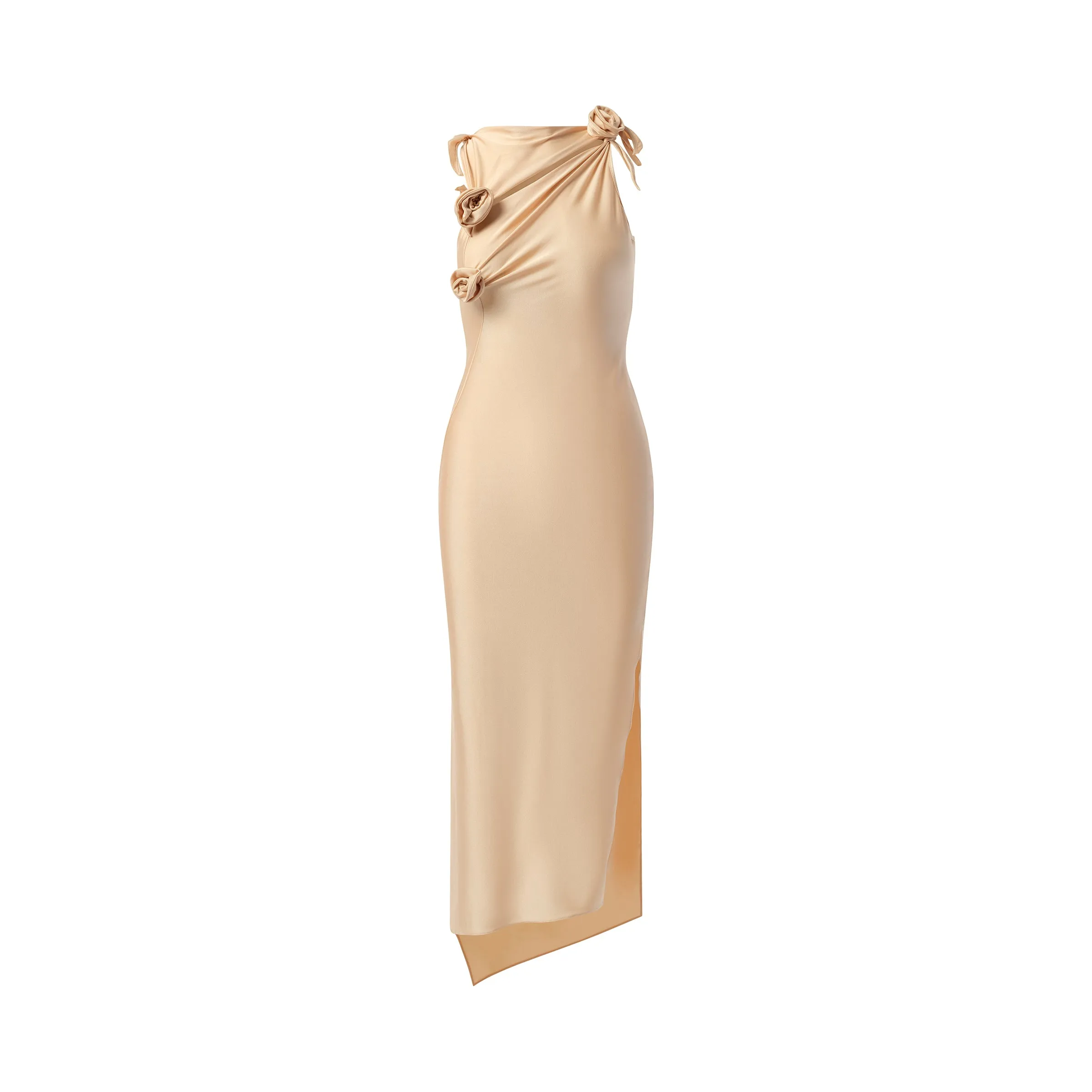 Asymmetric Flower Gown in Beige sold by MARAIS product image thumbnail 2
