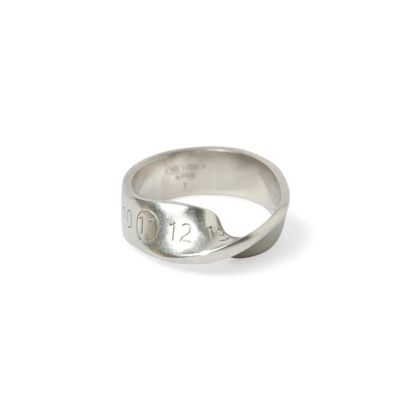 Number Twist Ring in Silver sold by MARAIS