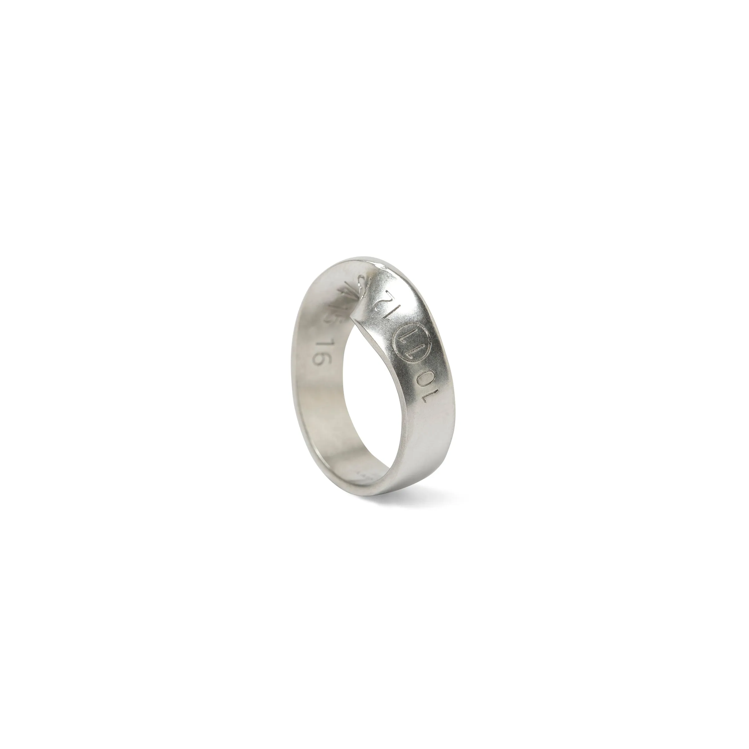Number Twist Ring in Silver sold by MARAIS product image thumbnail 2