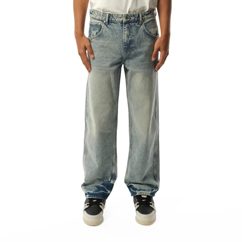 R3 Baggy Denim Pants in Blue sold by MARAIS