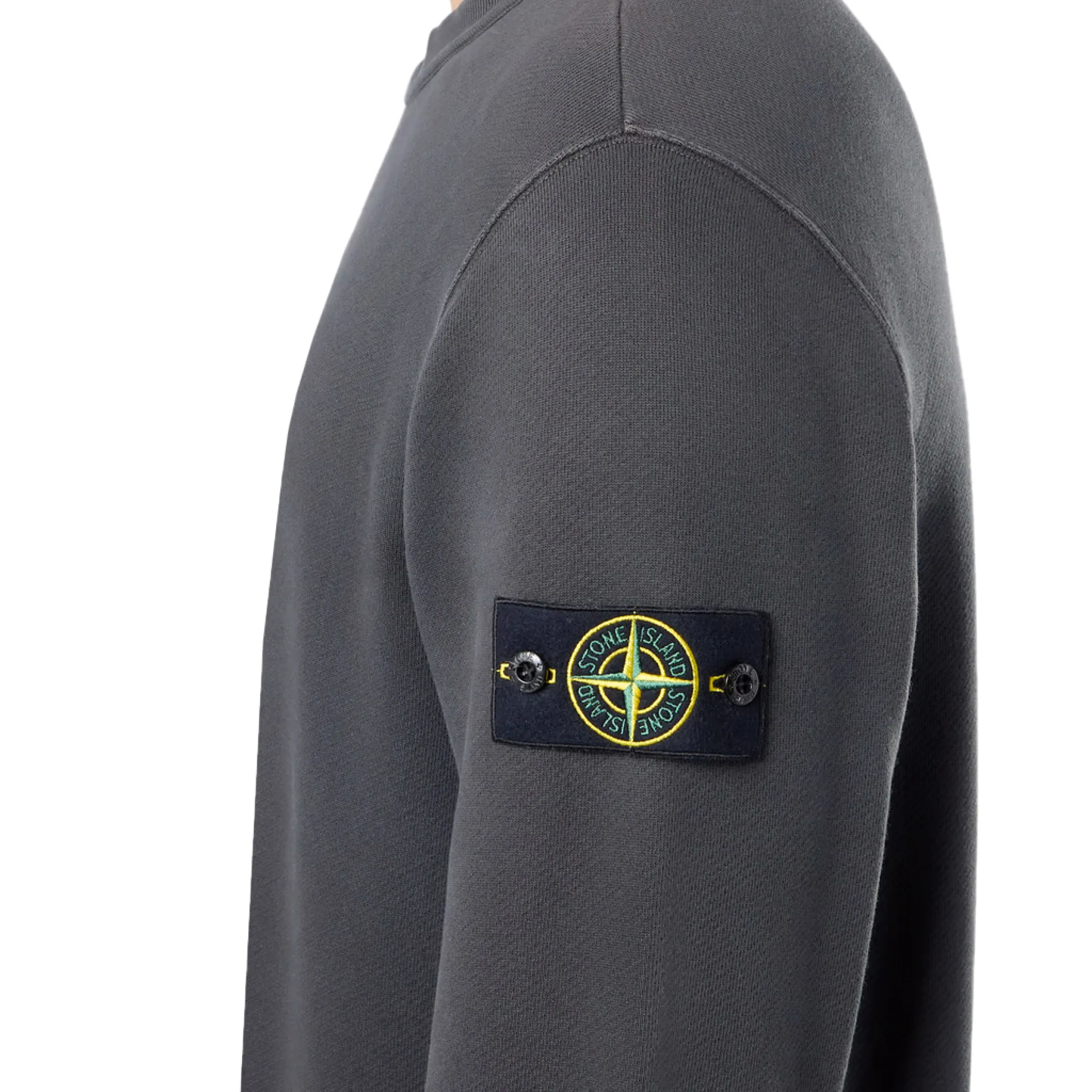 Diagonal Fleece Sweatshirt in Lead Grey sold by MARAIS product image thumbnail 3