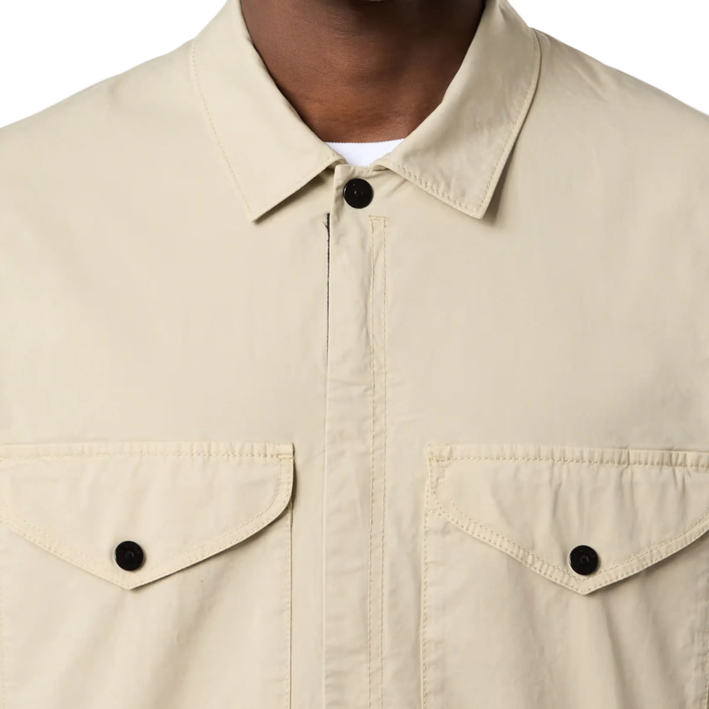 Supima Cotton Overshirt in Plaster sold by MARAIS product image thumbnail 5