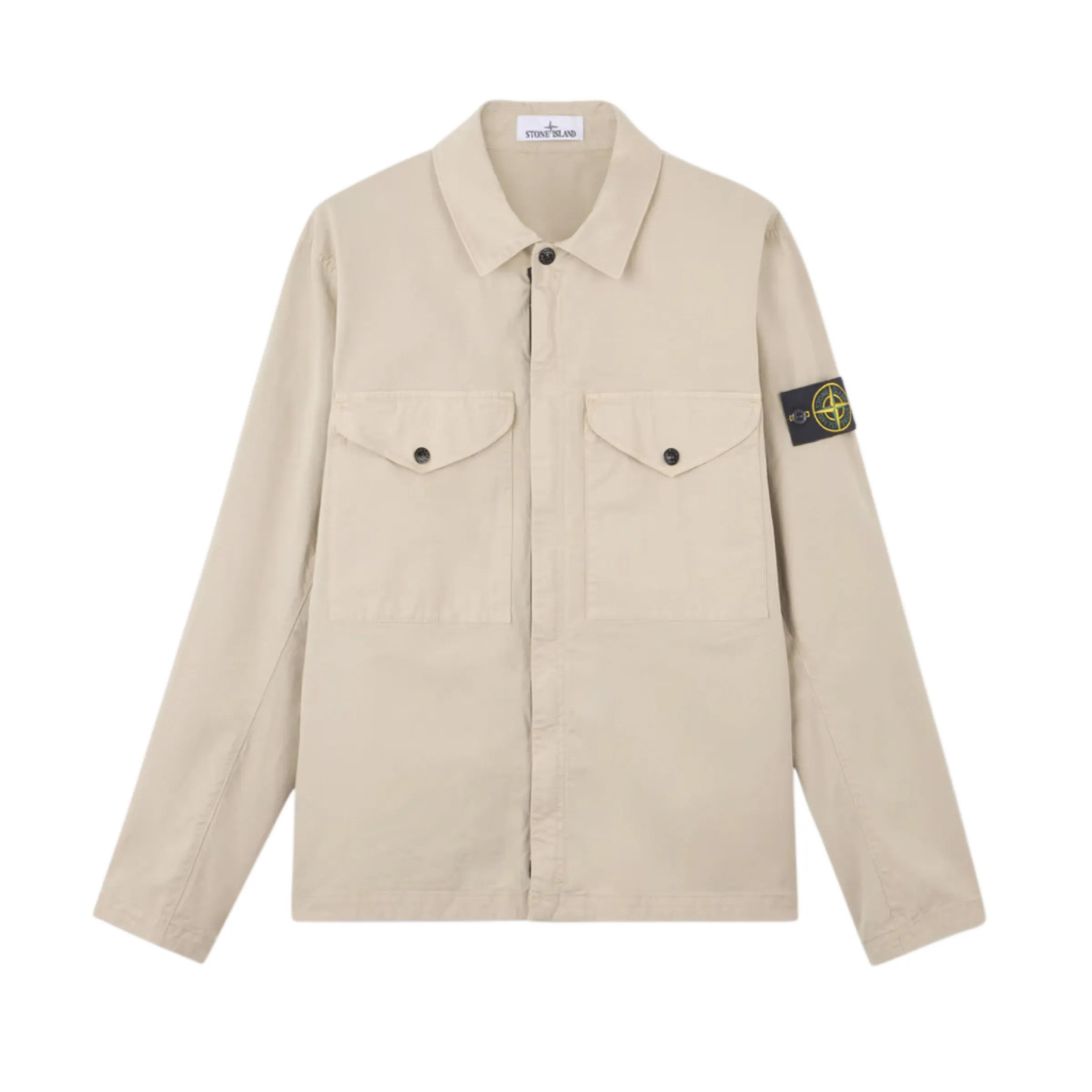 Supima Cotton Overshirt in Plaster sold by MARAIS product image thumbnail 2