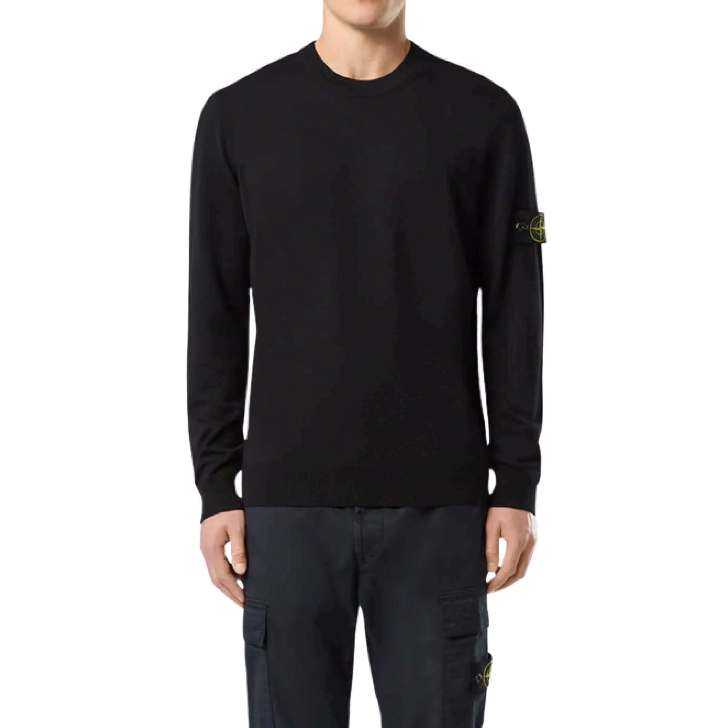 Light Wool Knit Sweater in Black sold by MARAIS