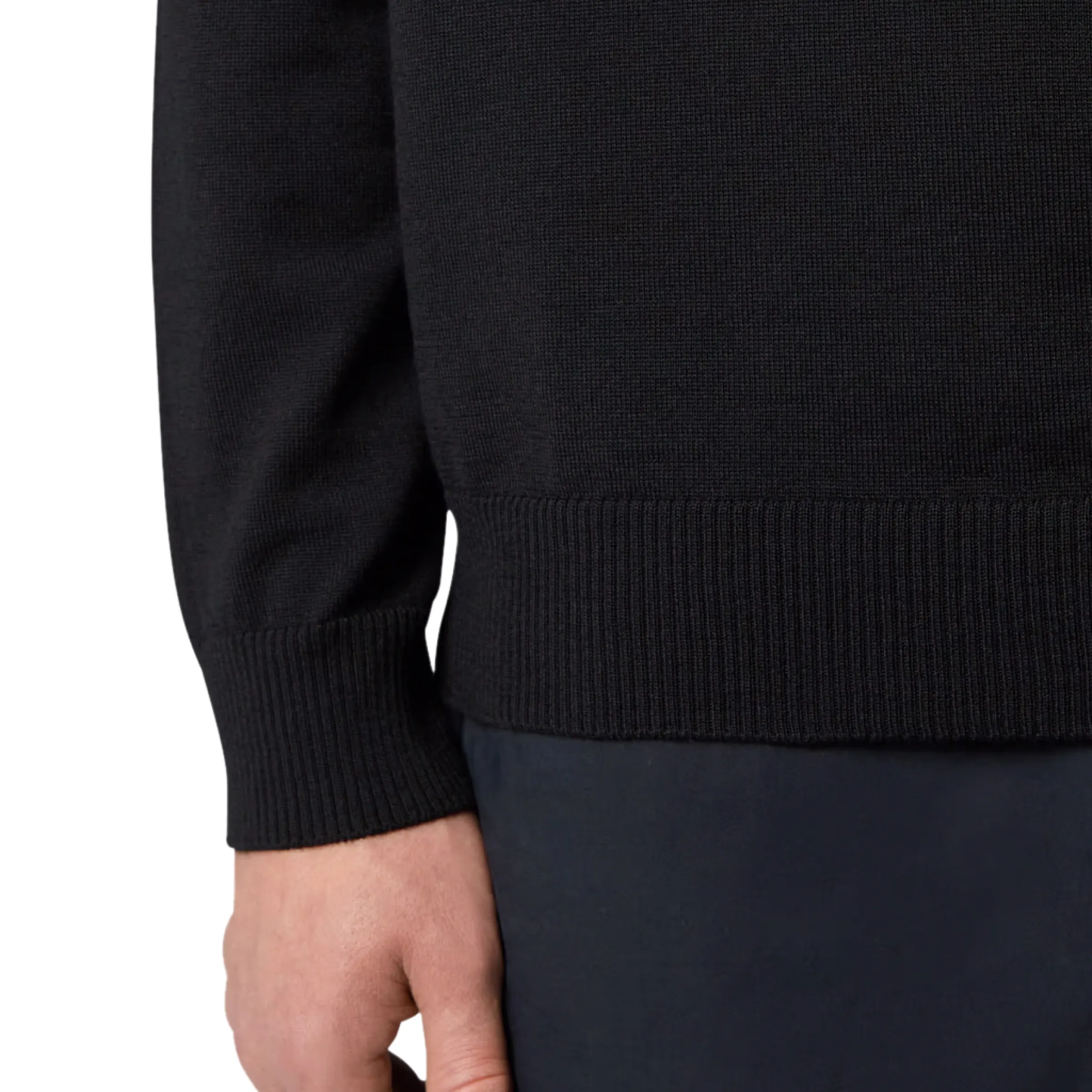 Light Wool Knit Sweater in Black sold by MARAIS product image thumbnail 5