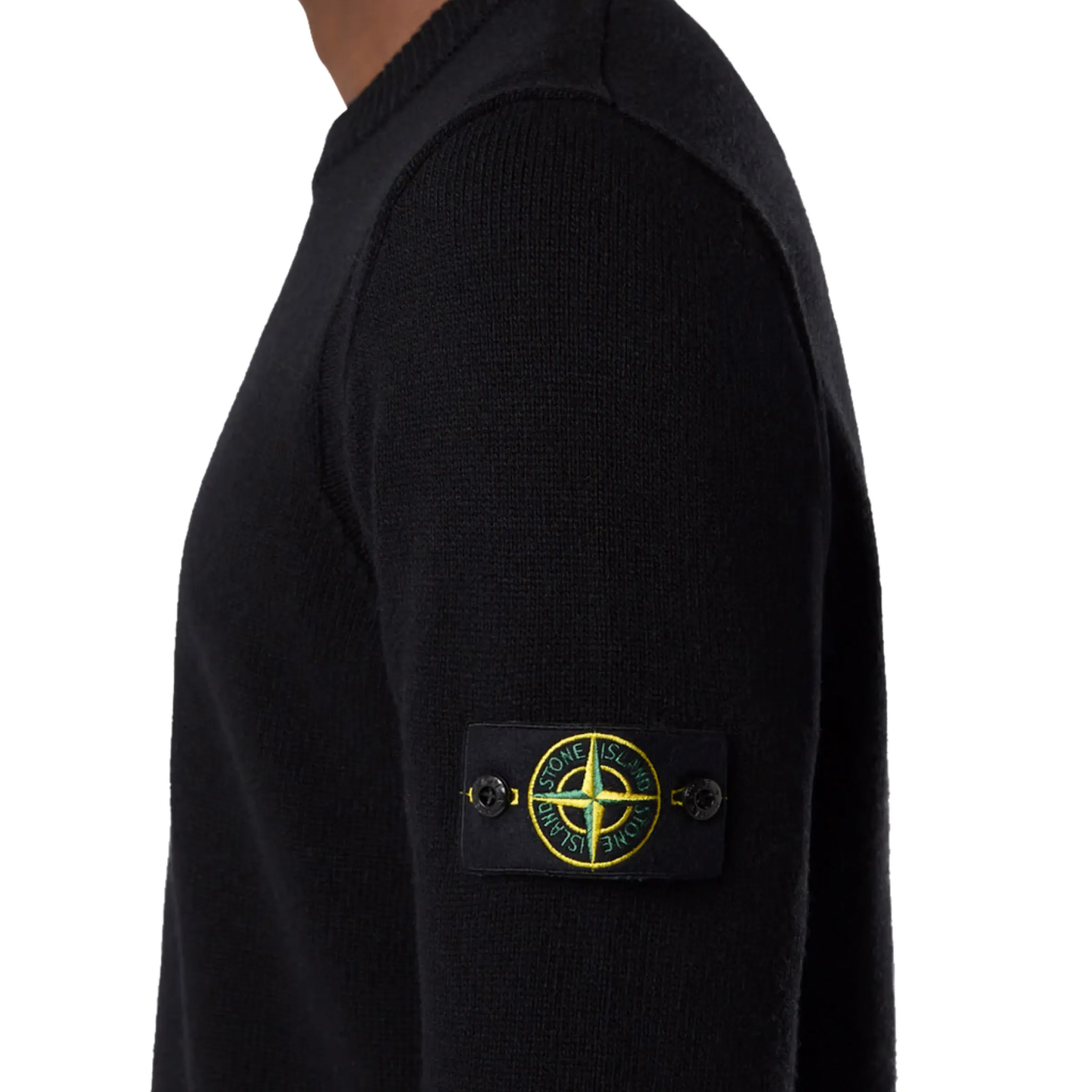 Lamb Wool Knit Sweater in Black sold by MARAIS product image thumbnail 3