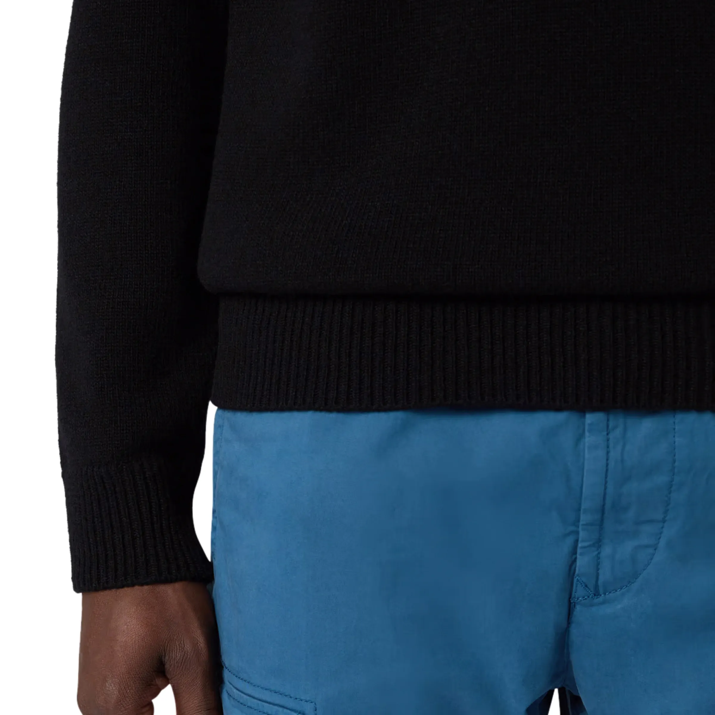 Lamb Wool Knit Sweater in Black sold by MARAIS product image thumbnail 5